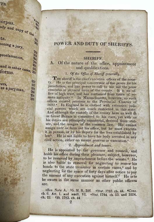 Isaac Goodwin NEW ENGLAND SHERIFF OR DIGEST OF THE DUTIES OF CIVIL OFFICERS