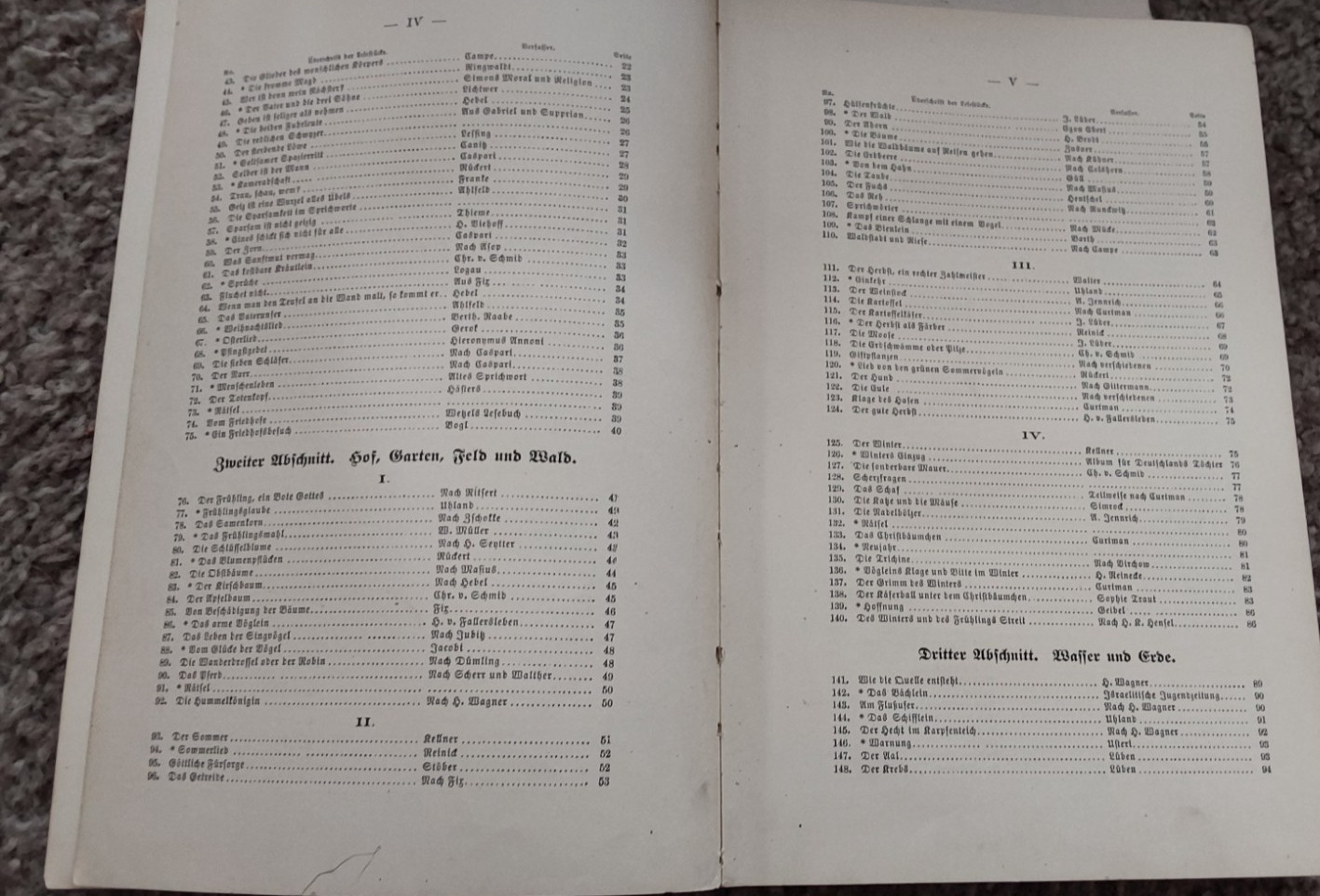 1885 HARDCOVER LESEBUCH FUER EVANGELISCHE SDCHULEN GERMAN LANGUAGE 214 PAGES
