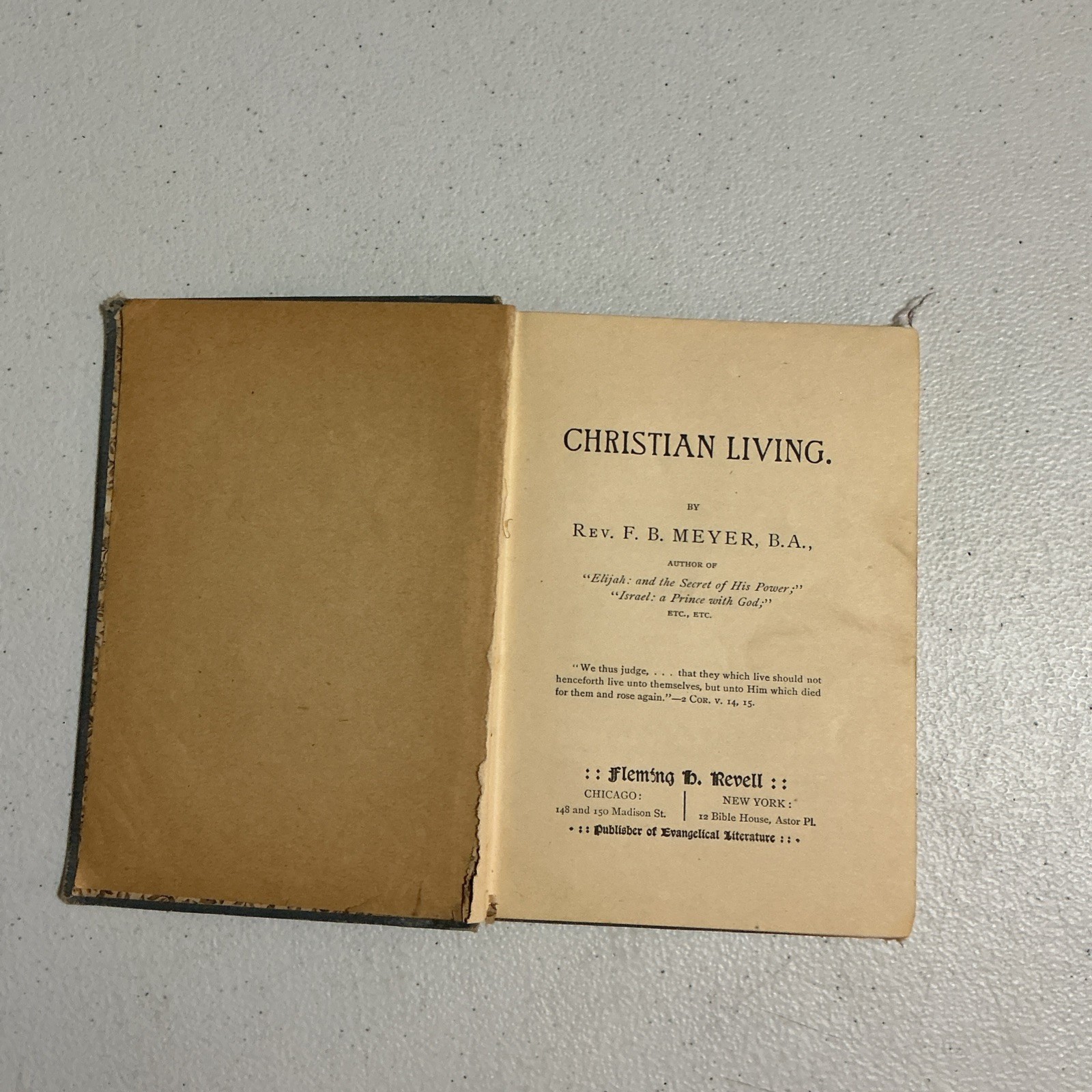 CHRISTIAN LIVING F.B. Meyer Fleming Revell Devotional Mini Hardcover Book