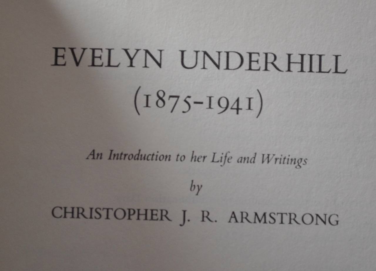 Vintage Evelyn Underhill By Christopher Armstrong (1976 Hardcover) Book G3