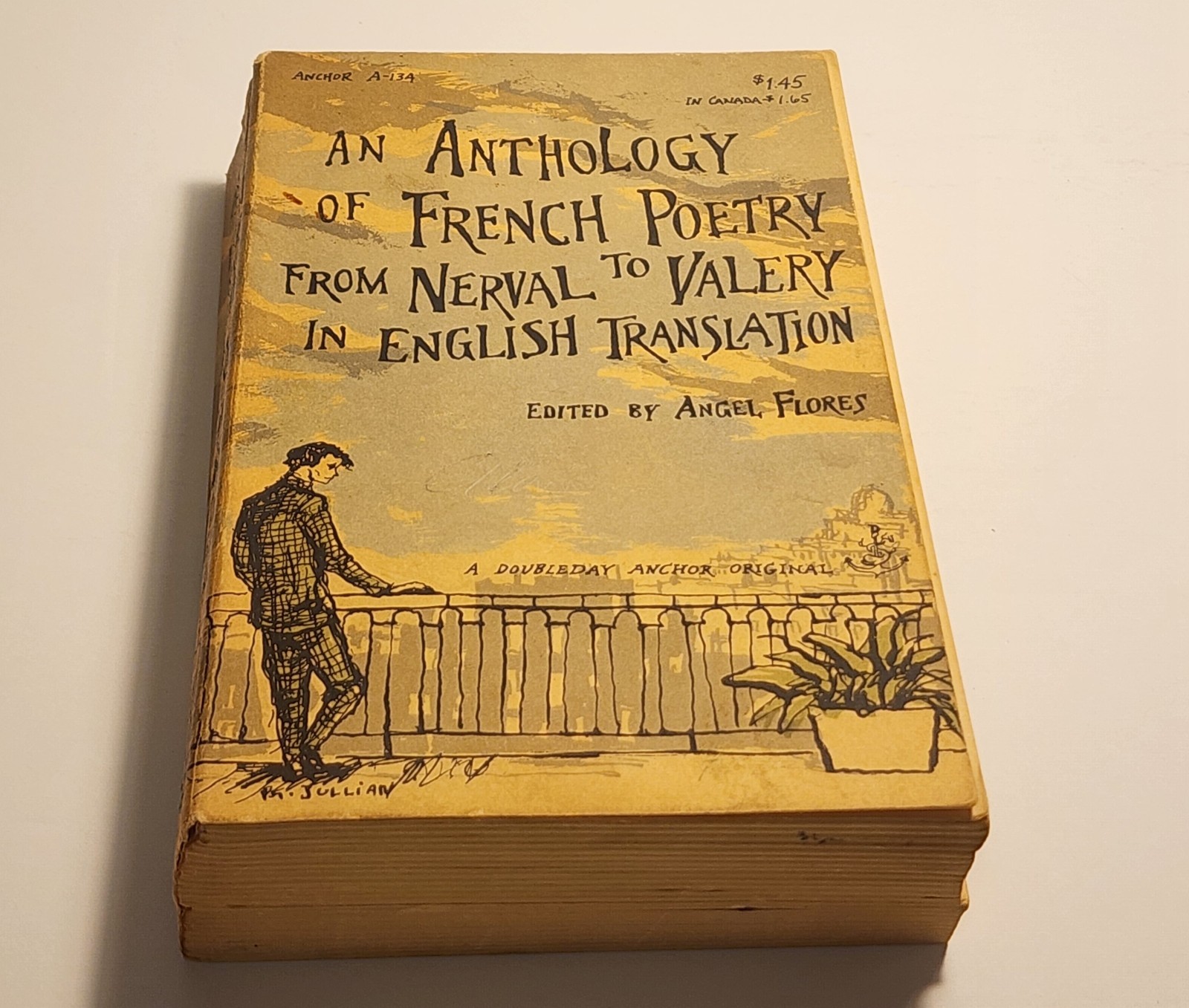 Anthology French poetry – Nerval to Valery in English 1st ed 1958, Angel Flores