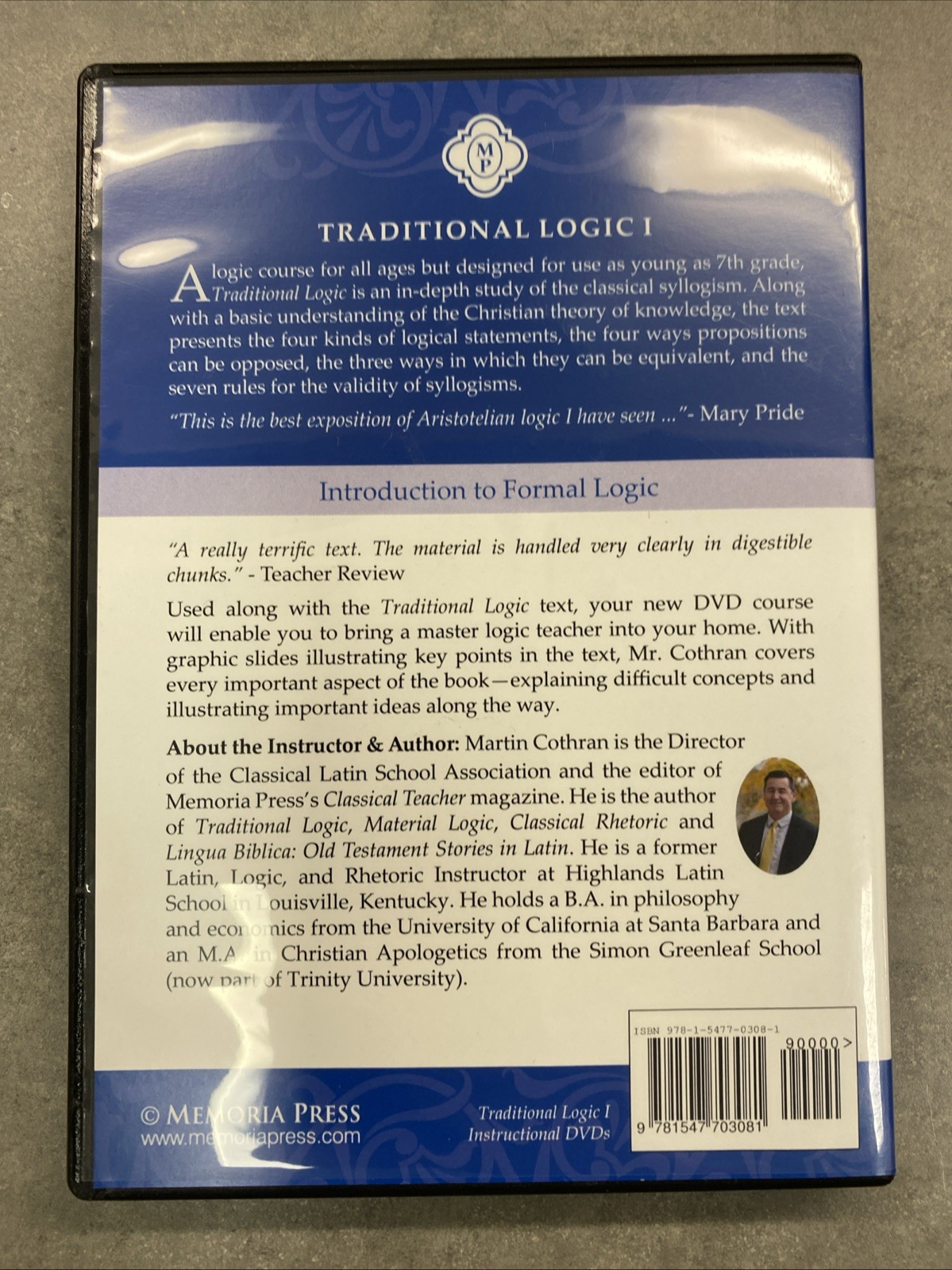 Traditional Logic 1 DVD Set