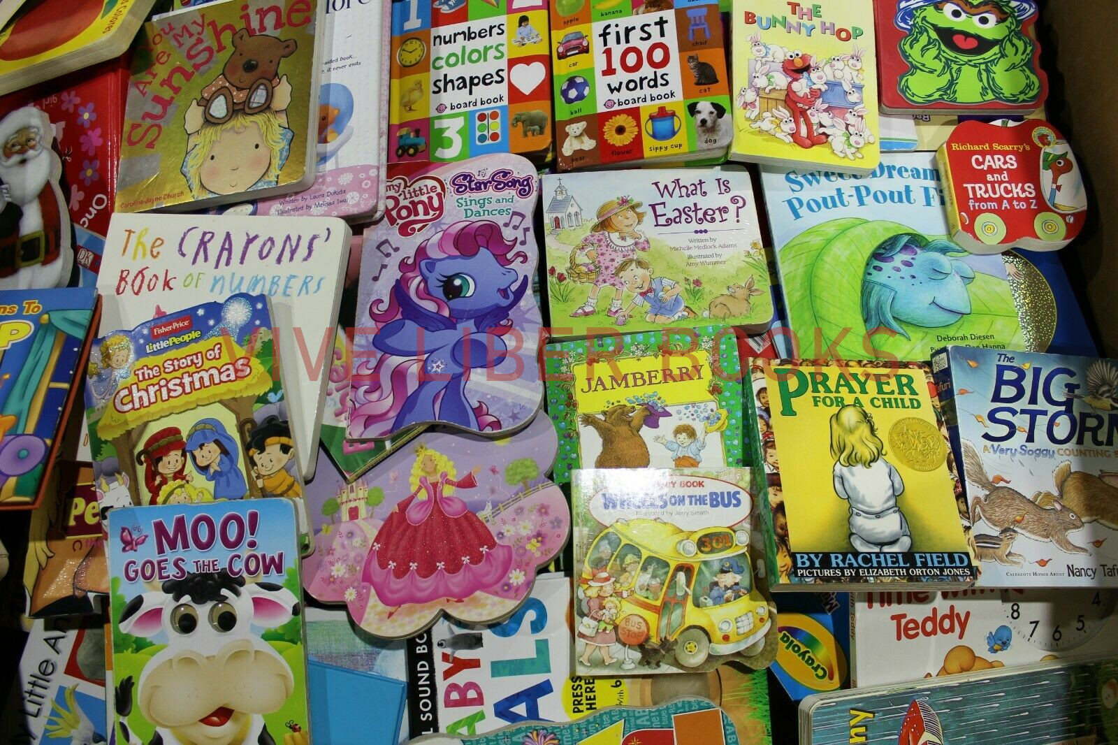 Lot of 20 Board Books for Toddlers Assorted Bedtime Stories Library Fun