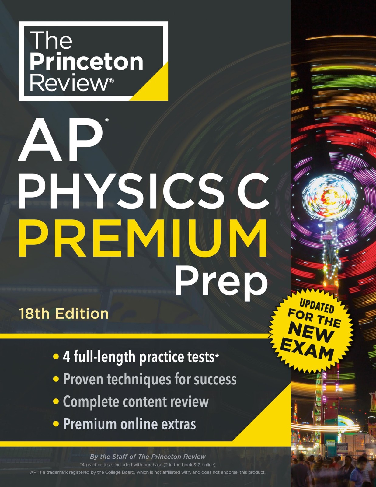 Princeton Review AP Physics C Premium Prep, 18th Edition: 4 Practice Tests +…