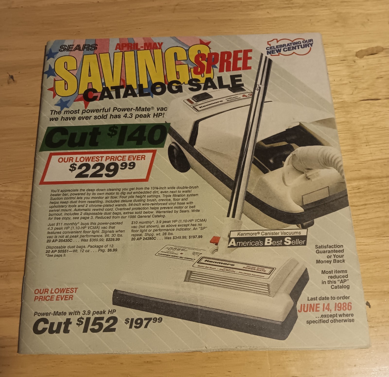 1986 Vintage Sears April-May Savings Spree Catalog 118 Pages