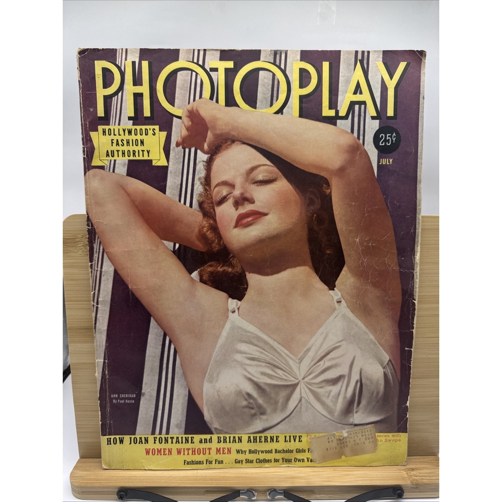 PHOTOPLAY Magazine July 1940 Ann Sheridan Vivien Leigh Joan Fontaine Fashion