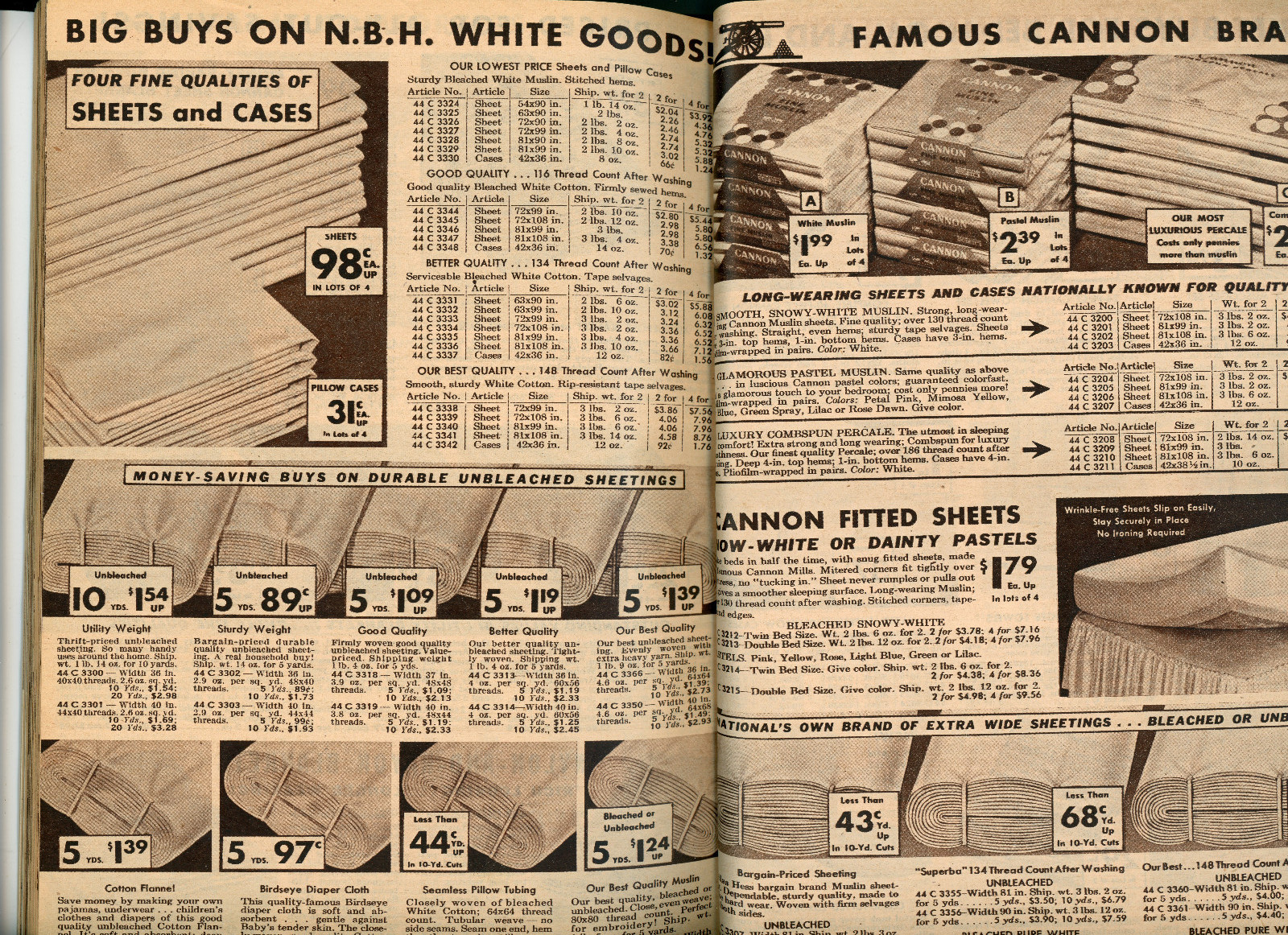 Vintage! 1954-55 NATIONAL BELLAS HESS Fall & Winter Catalog – 214 Pages – KC MO