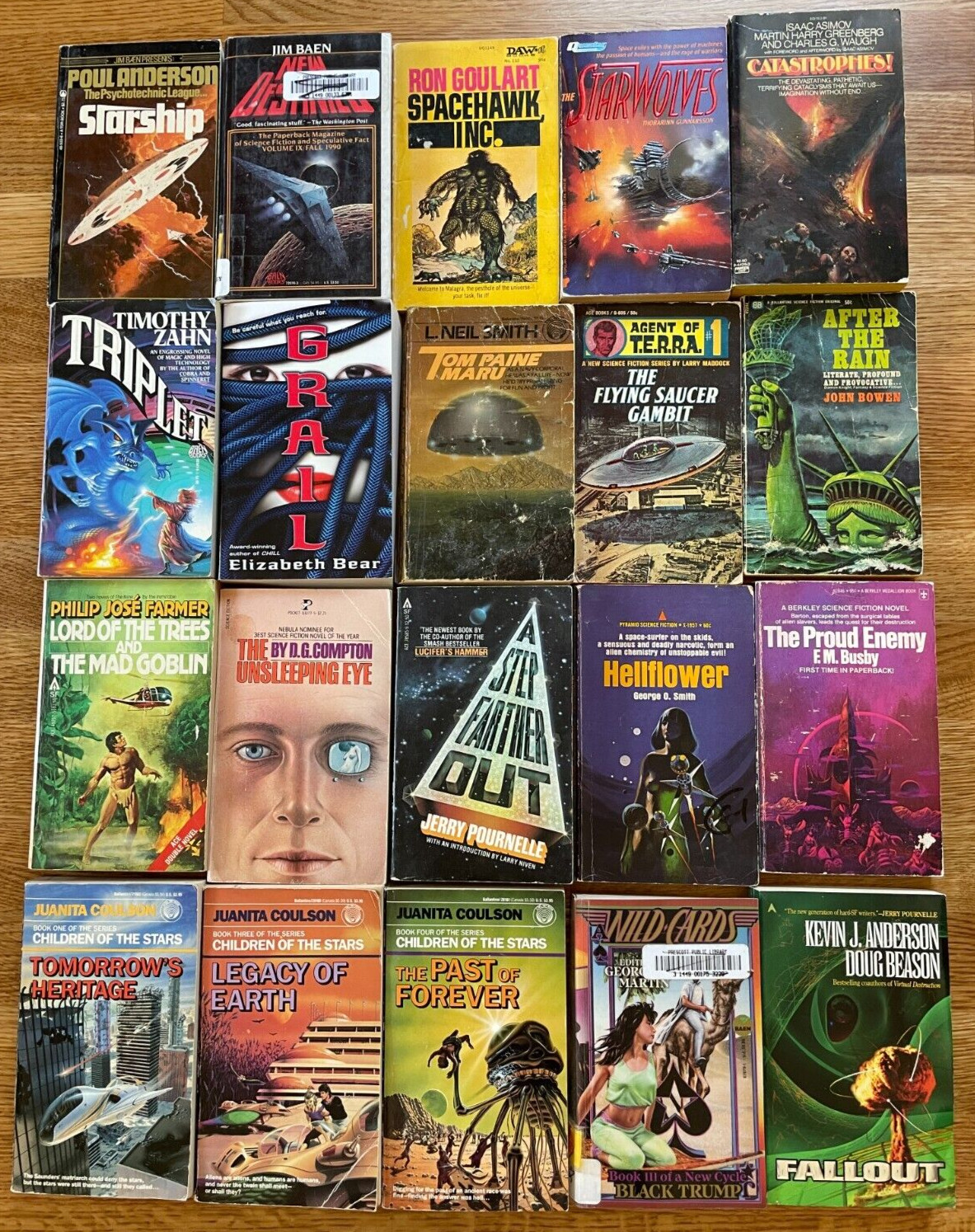 10X All Science Fiction Scifi Random Mix Paperback Books Vintage 1960s+ Lot