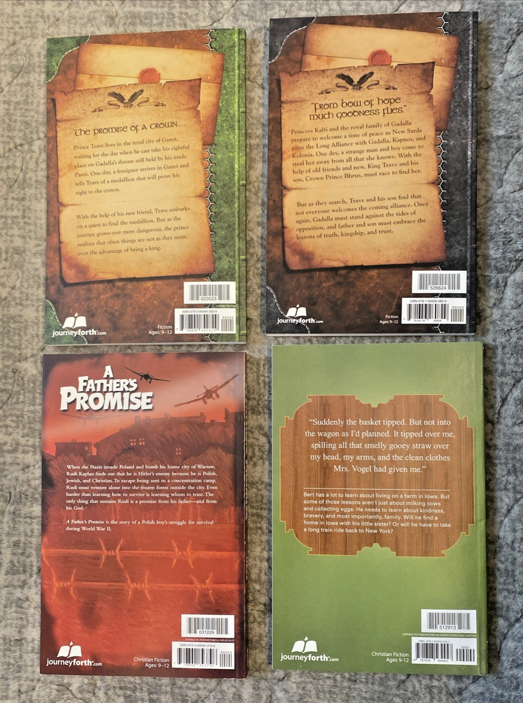 BJU Journey Forth Christian Homeschool Lot 10 Readers Ages 9–12 Fiction Books