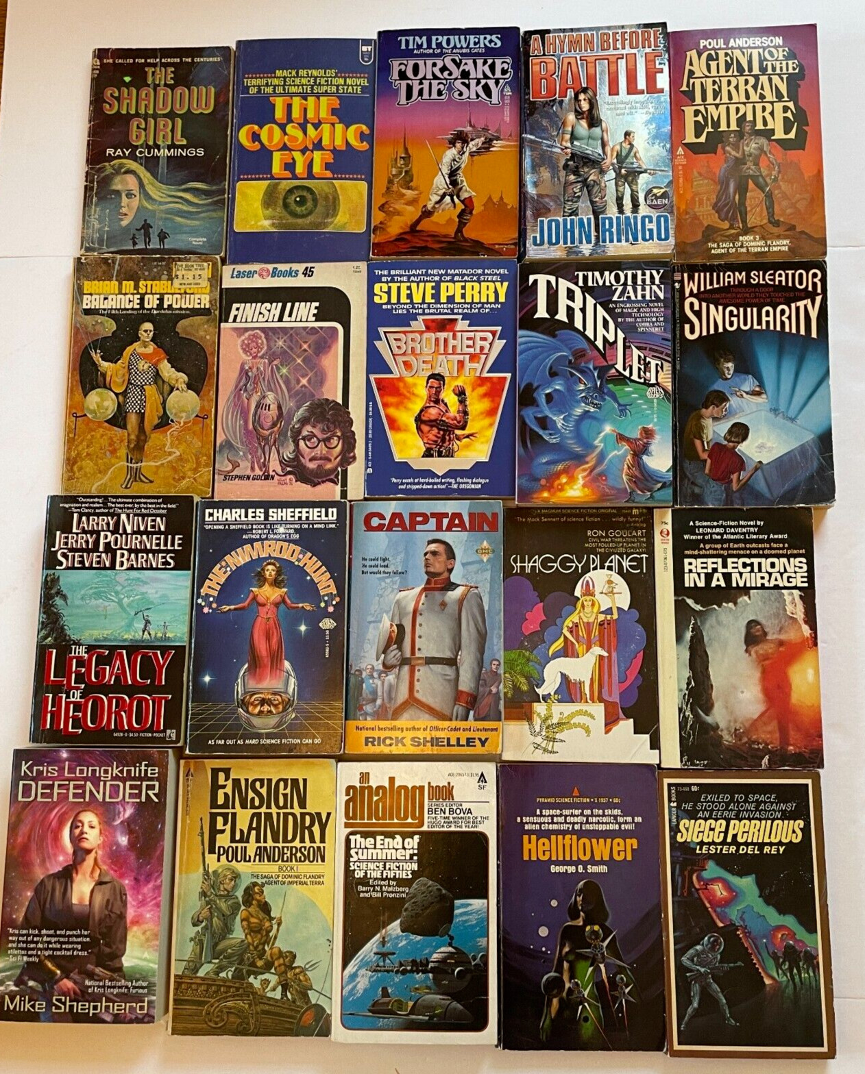 10X All Science Fiction Scifi Random Mix Paperback Books Vintage 1960s+ Lot