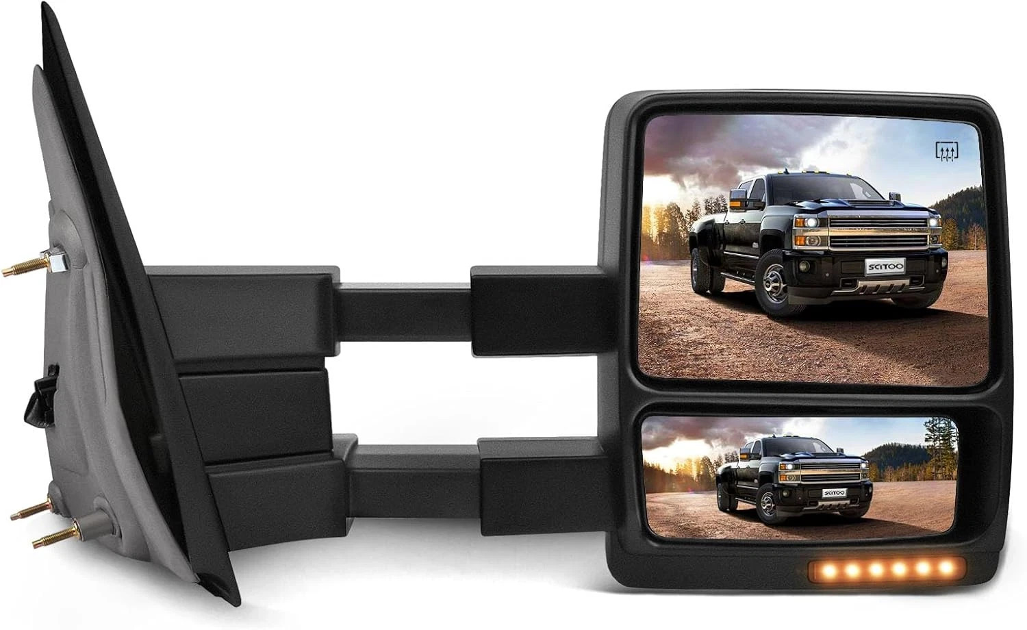 Tow Mirror Compatible with 2007-2014 for Ford for F-150 Towing Mirror with Right