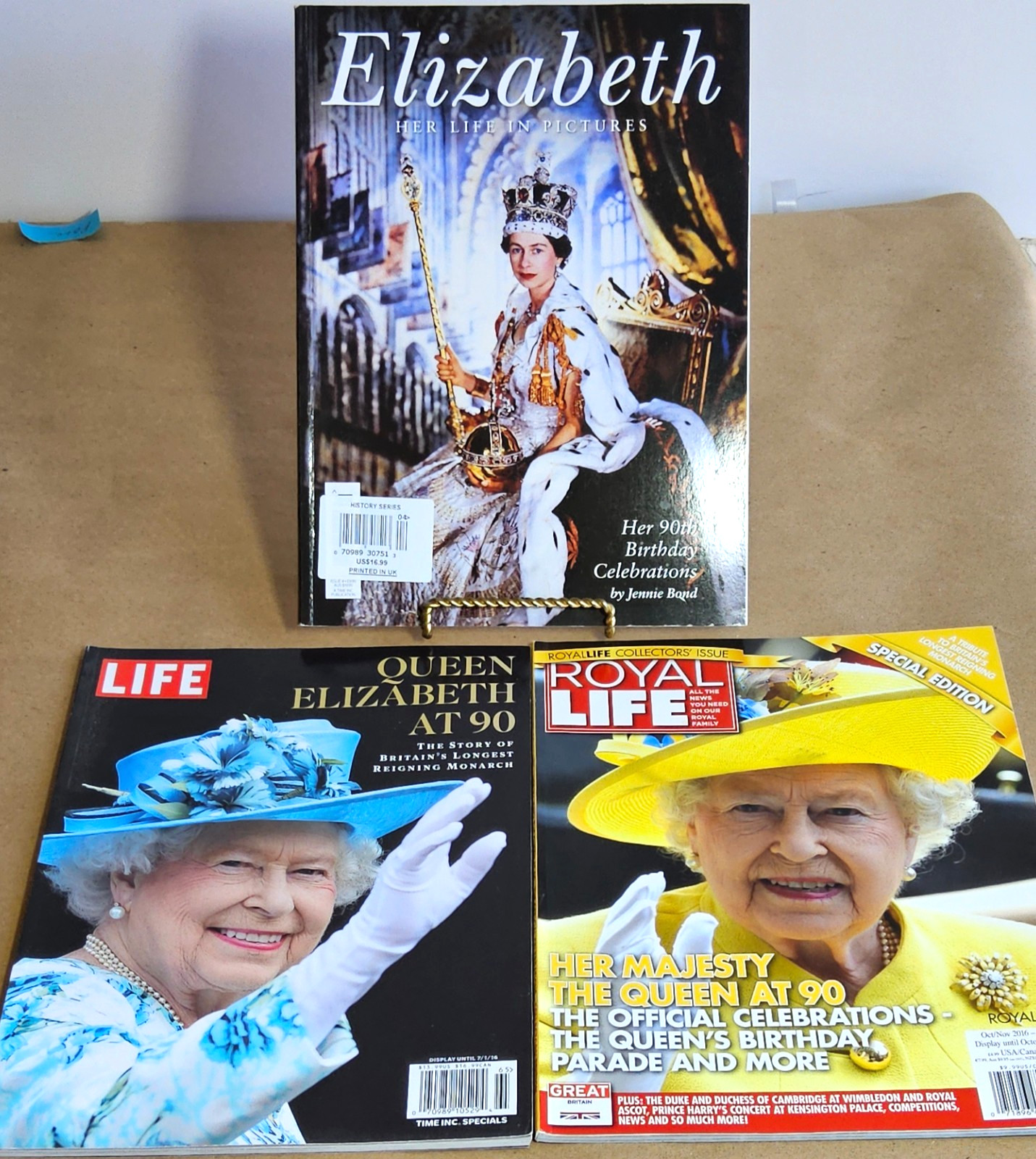 Lot of 3 magazines Queen Elizabeth II’s 90th Birthday
