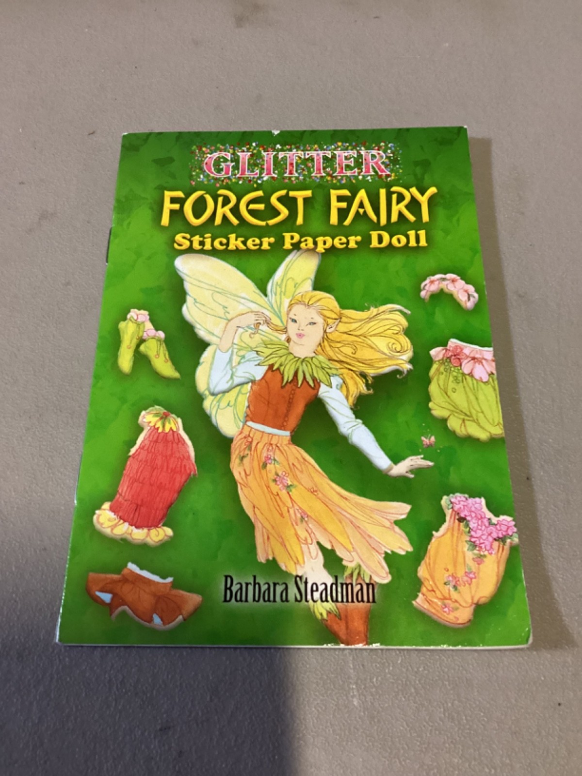 DOVER PUBLICATIONS GLITTER FAIRY STICKER PAPER DOLL by Barbara Steadman