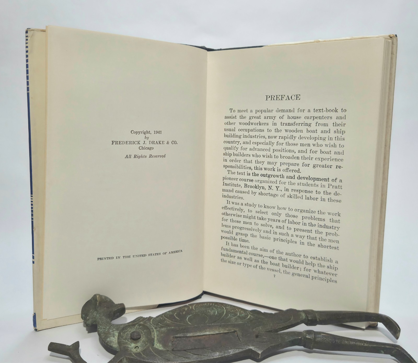 Wooden Boat and Ship Building 1941 Gus Van Gaasbeek Hardcover/Dust Jacket