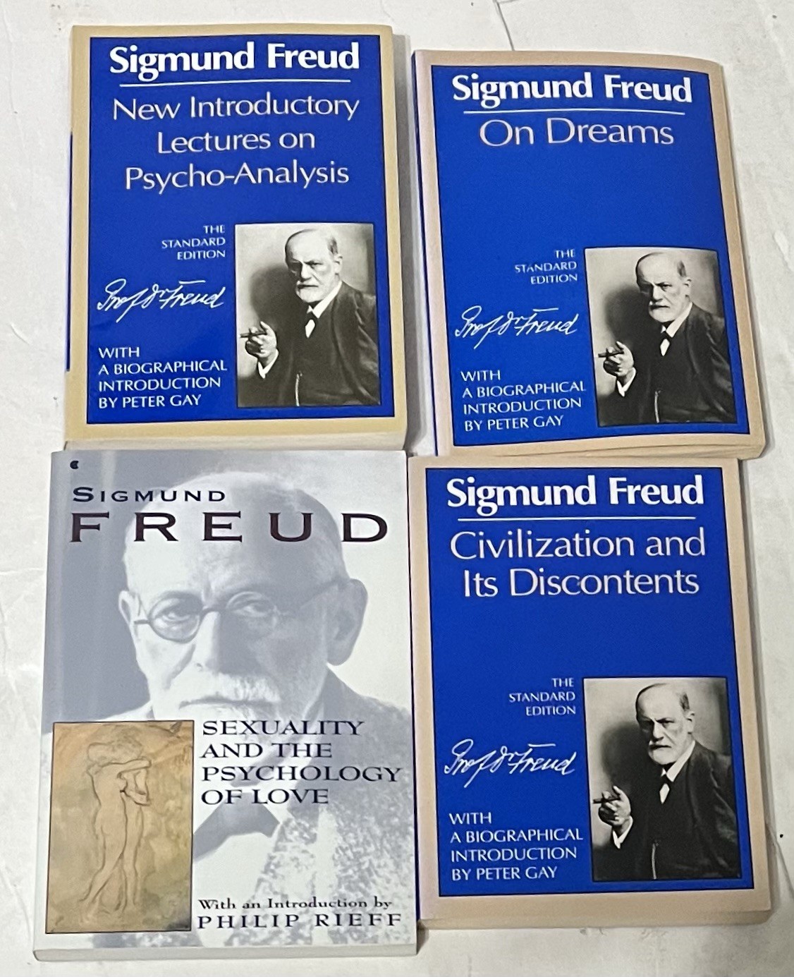 Civilization Sexuality Dreams Psycho-Analysis by Sigmund Freud (4 Paperback) VG