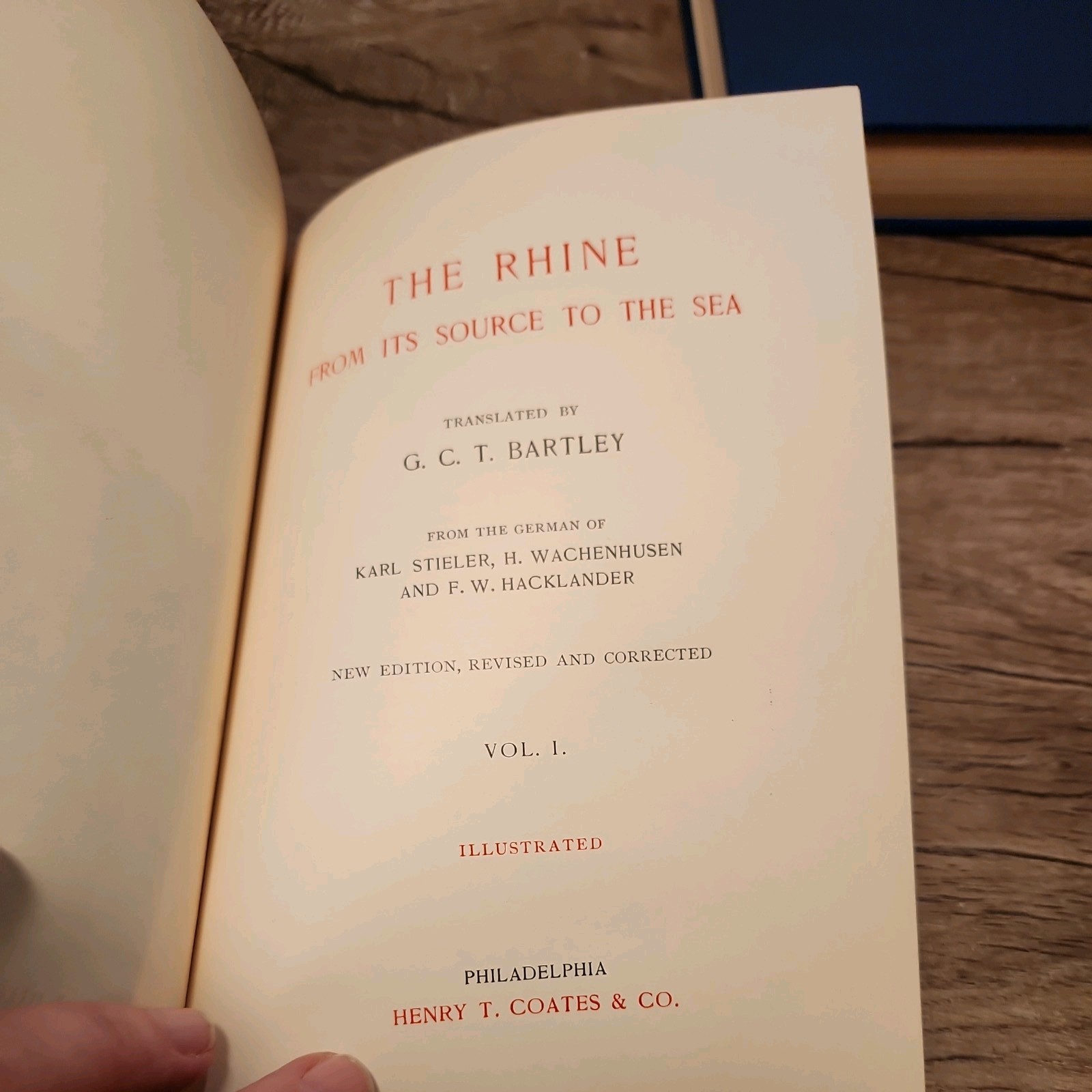 The Rhine, From Its Source to the Sea, 1898, 2 Vol. Set , Germany, Rare, Gilt