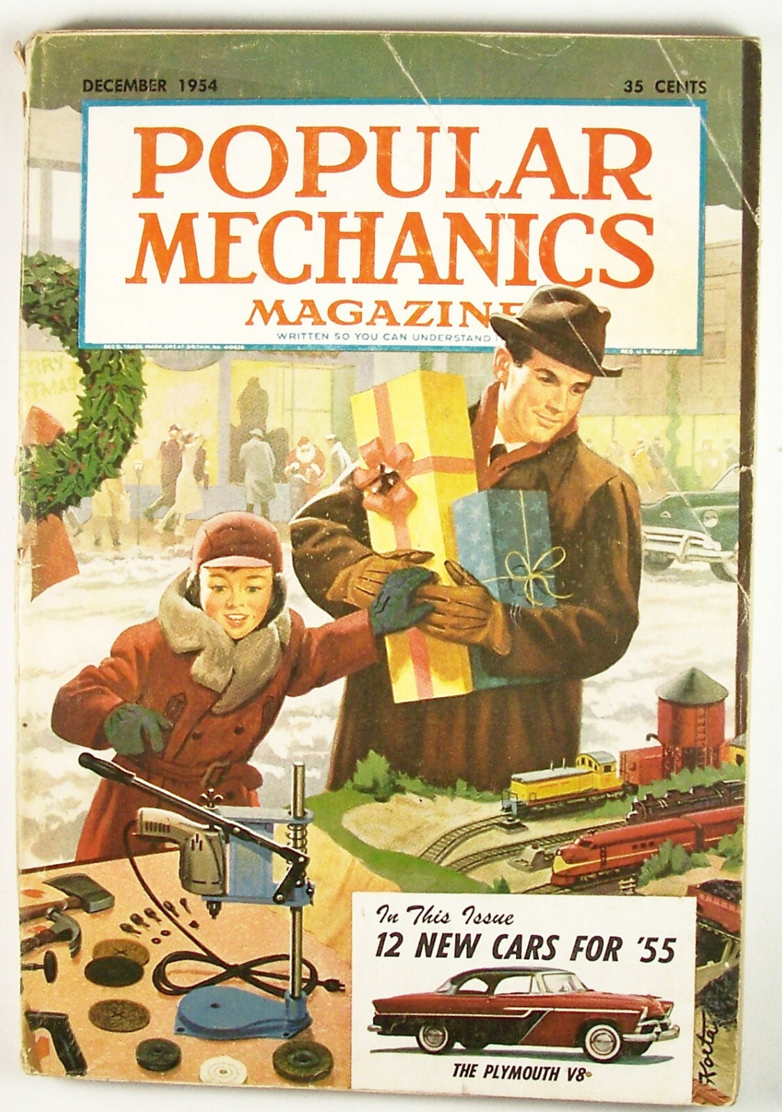Popular Mechanics – December 1954 – 12 New Cars For ’55 – 276 pages