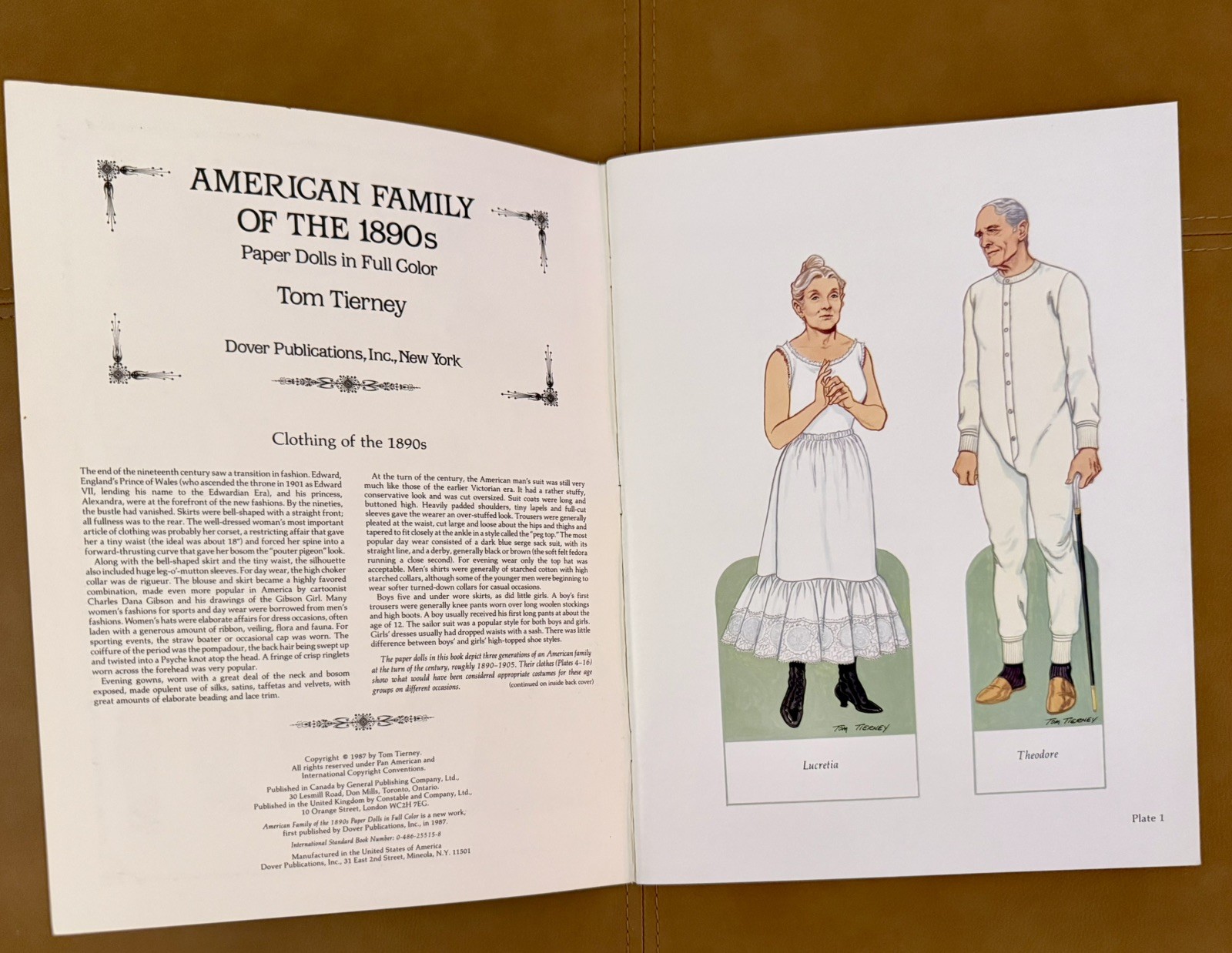 Tom Tierney Vintage American Family Fashion Paper Dolls Books Uncut 1890s–1960s