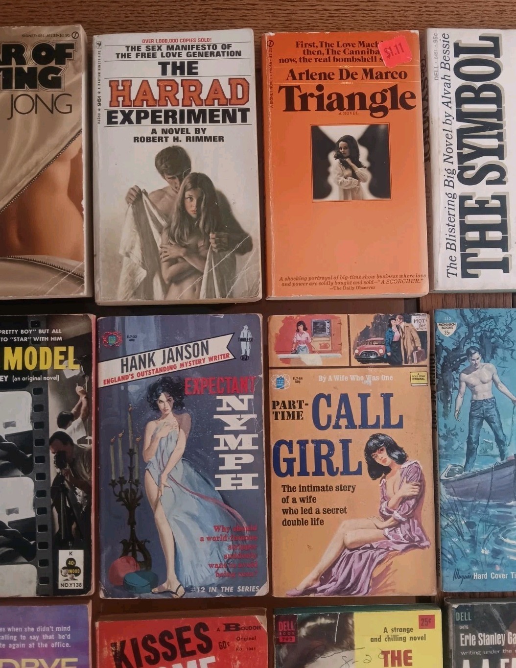 Vintage 1950’s 60’s 70’s Sleaze Paperbacks ~ Lot of 18. GGA. Acceptable.