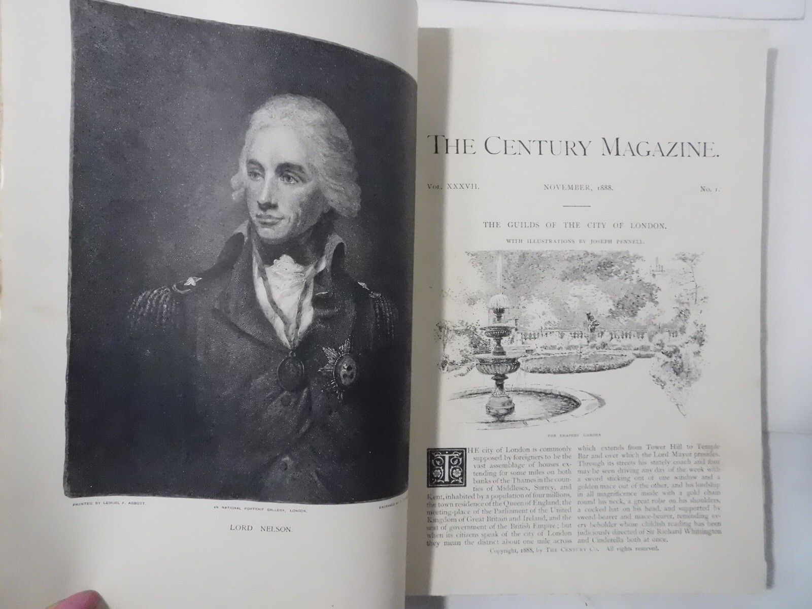 1888 Century Illustrated Monthly Magazines- November