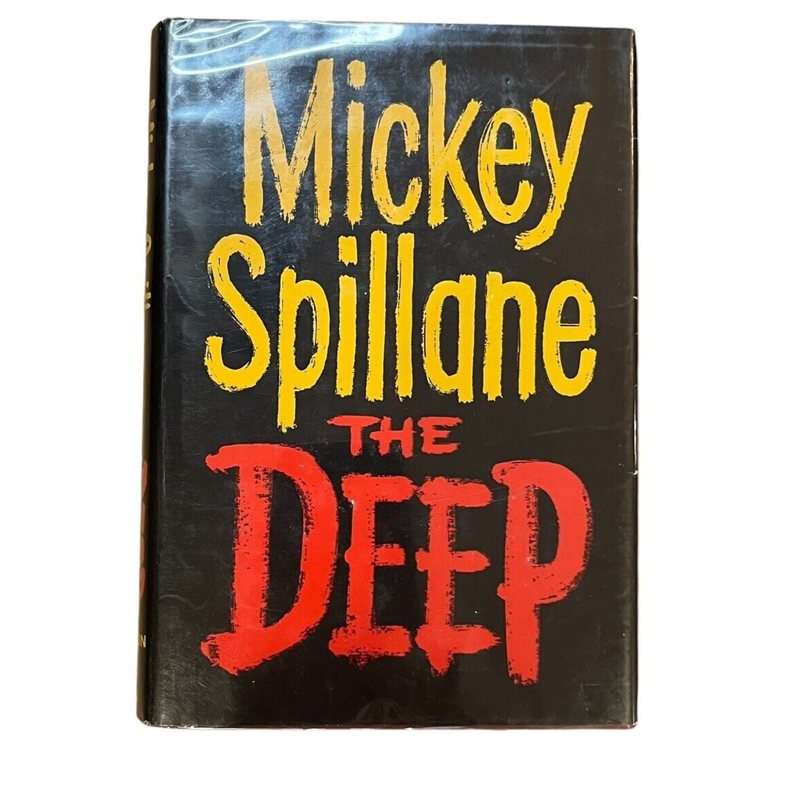MICKEY SPILLANE THE DEEP 1ST EDITION SIGNED HC DJ VTG Mystery