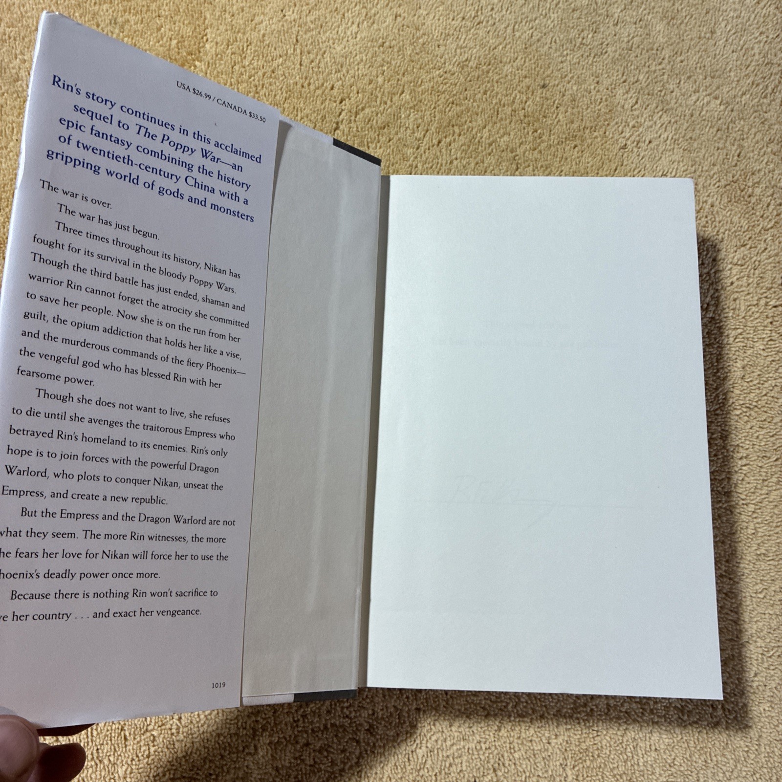 The Dragon Republic by R. F. Kuang (2019, Signed, First Edition) HC/DJ