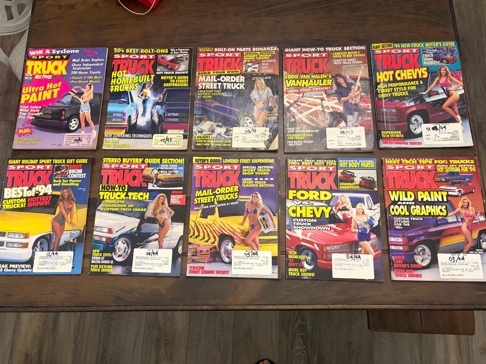 SPORT TRUCK Magazine Lot of 10 issues 1991 1992 1993 1994