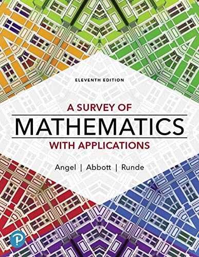 A Survey of Mathematics with – Paperback, by Angel Allen R.; – Very Good