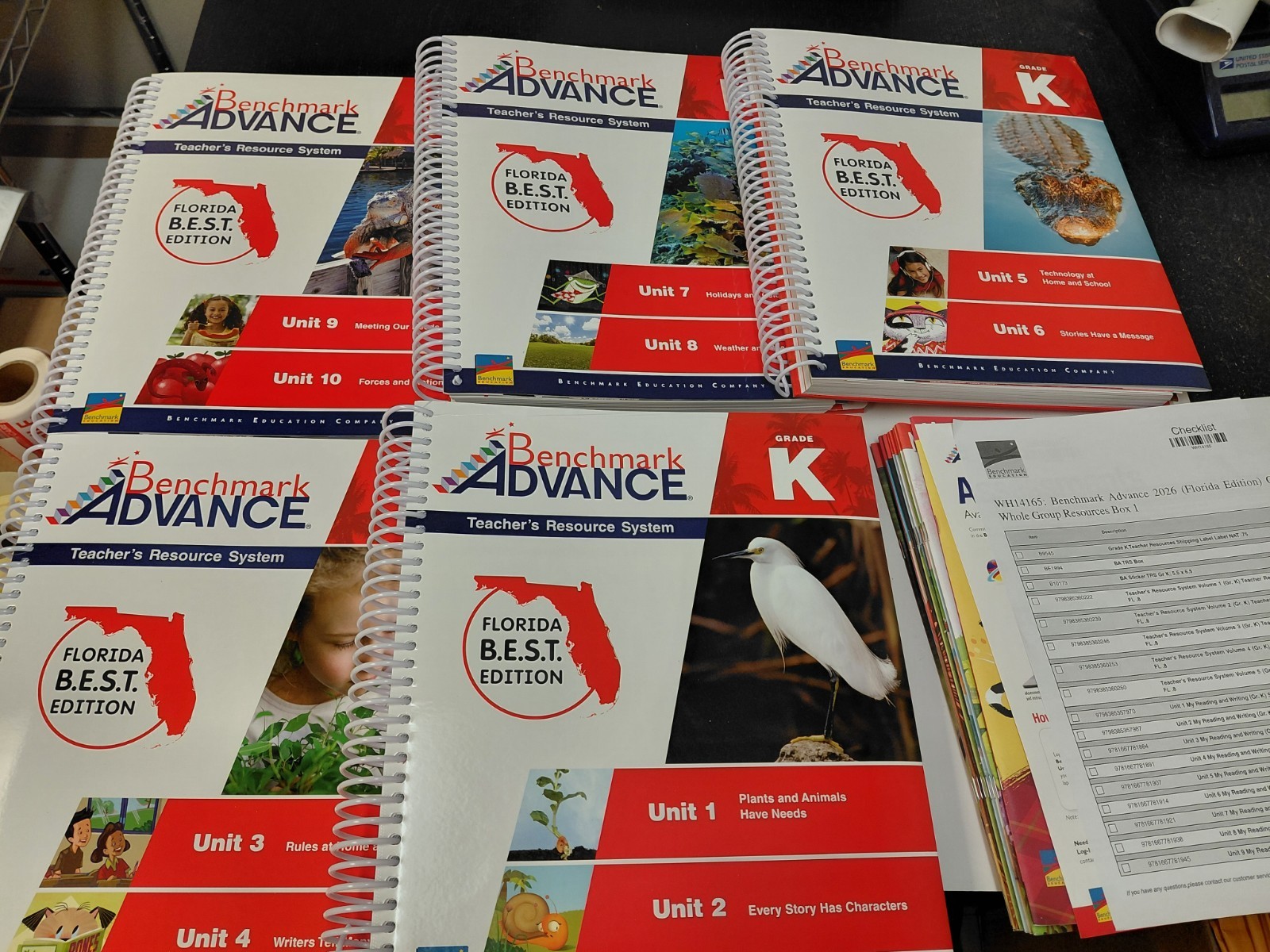 Benchmark Advance Grade K Units 1-10 Teacher Resource System 2026 Florida Ed