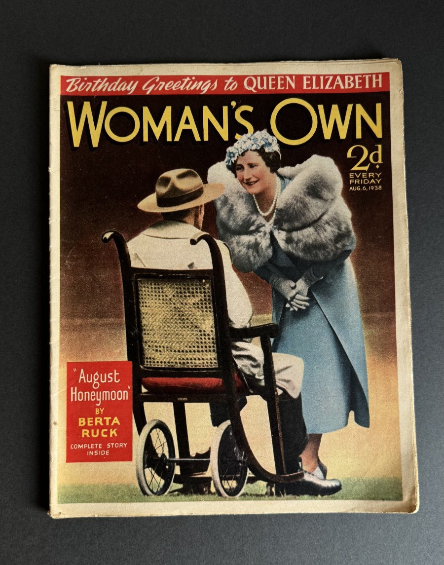 Vintage 1938 “Birthday Greetings to Queen Elizabeth” WOMAN’S OWN Magazine Aug 6