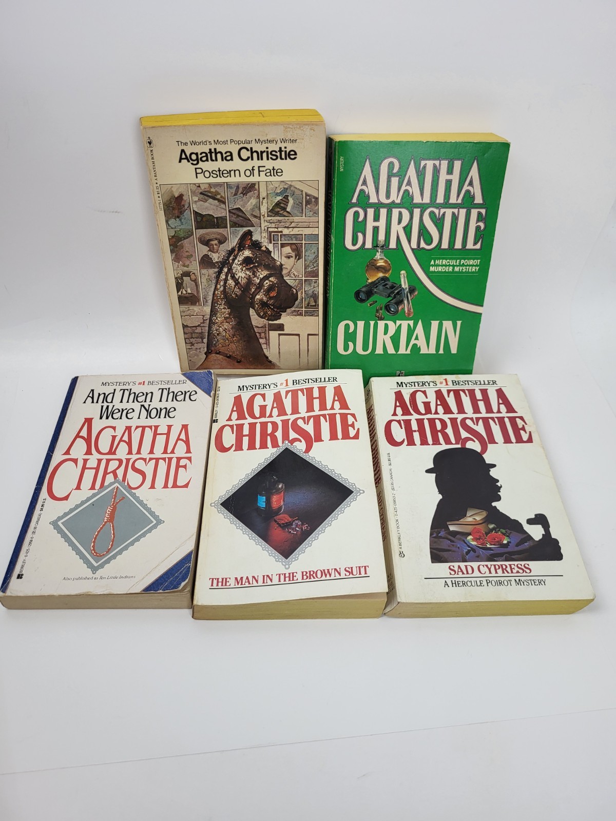 Lot of 14 Books Agatha Christie Vtg PB Books 1970’s Detective Murder Mysteries