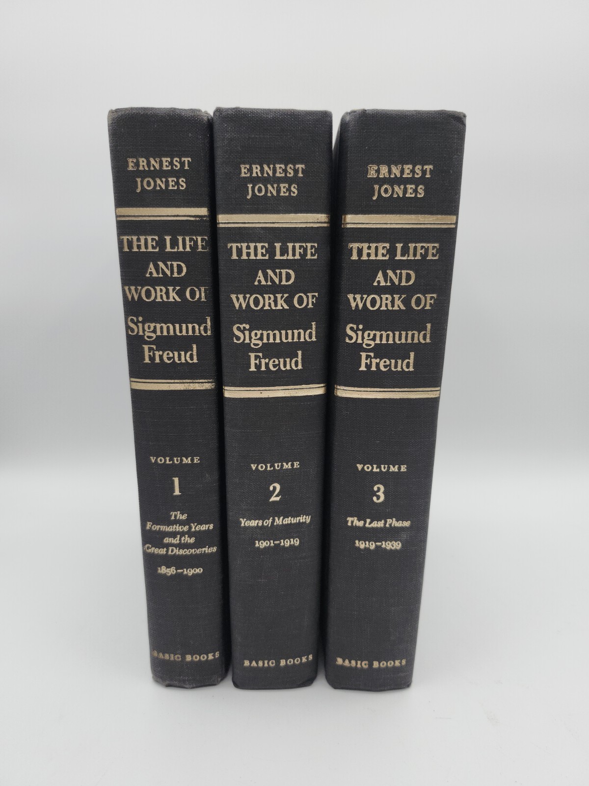 The Life and Work of Sigmund Freud by Ernest Jones Volume 1, 2 and 3