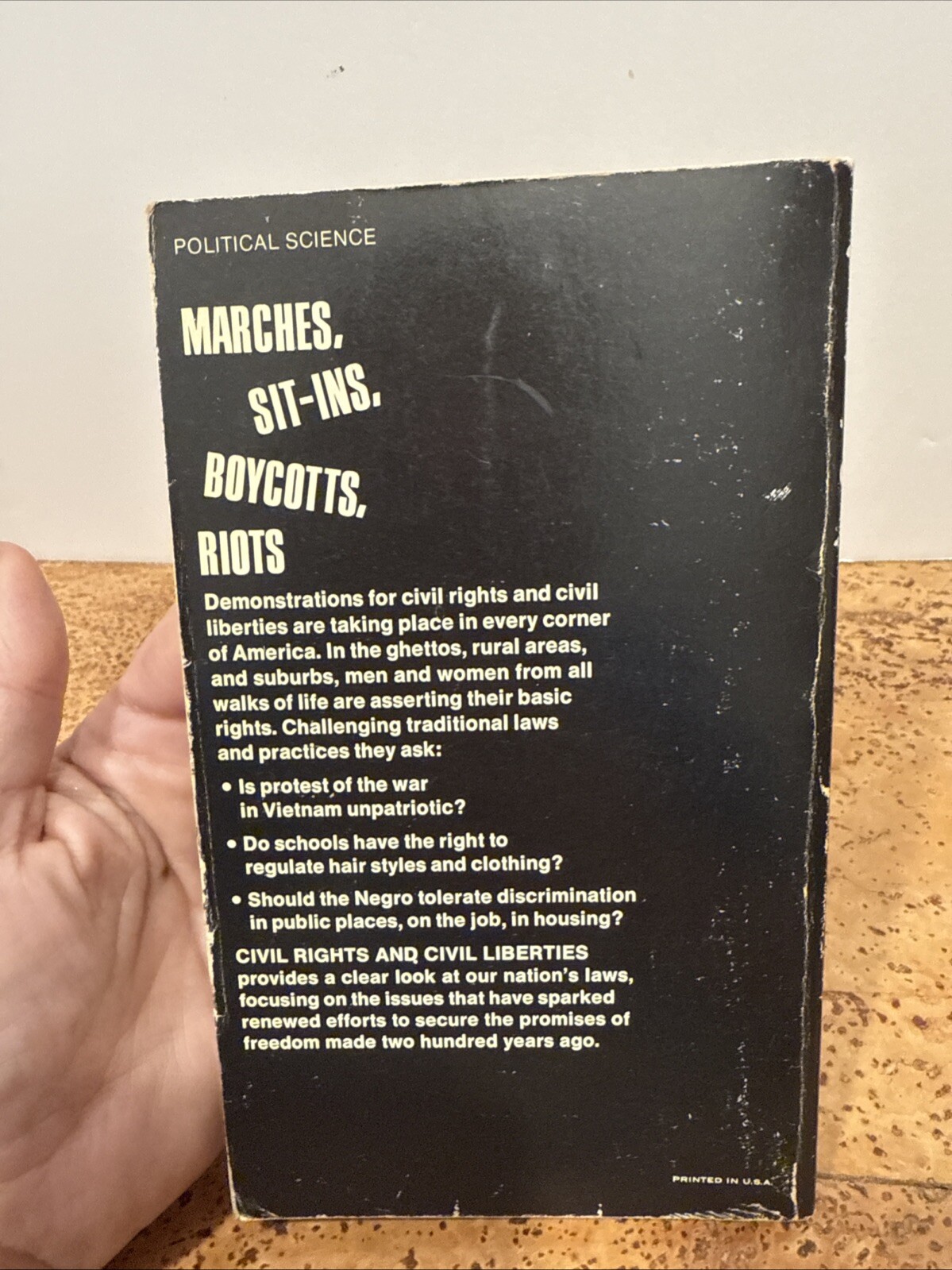 Civil Rights and Civil Liberties by Gerald Leinwand First 1st Edition VG PB 1968