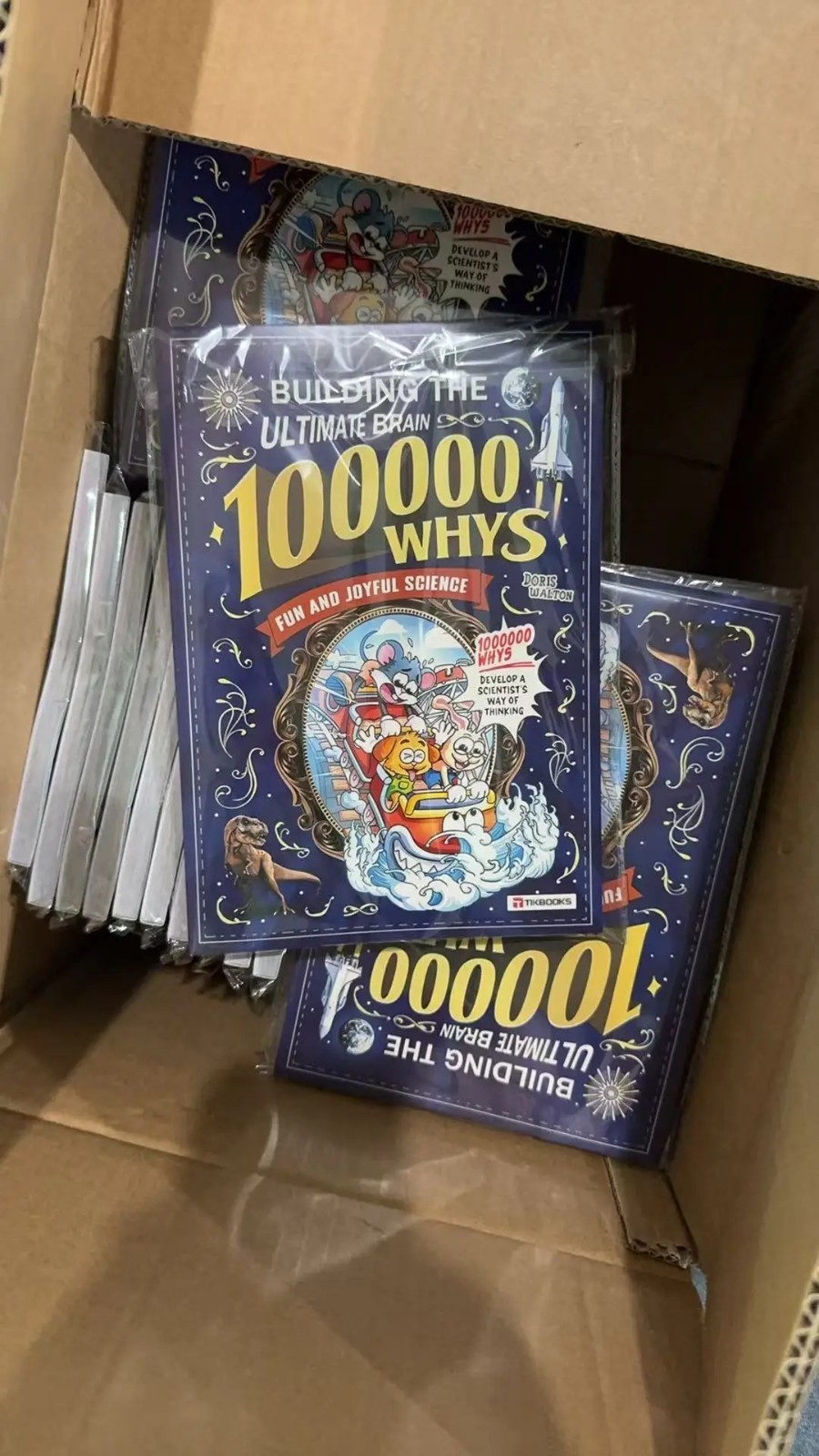 100000 Whys Kids Science Book STEM Early Education Cartoon English Children Lear