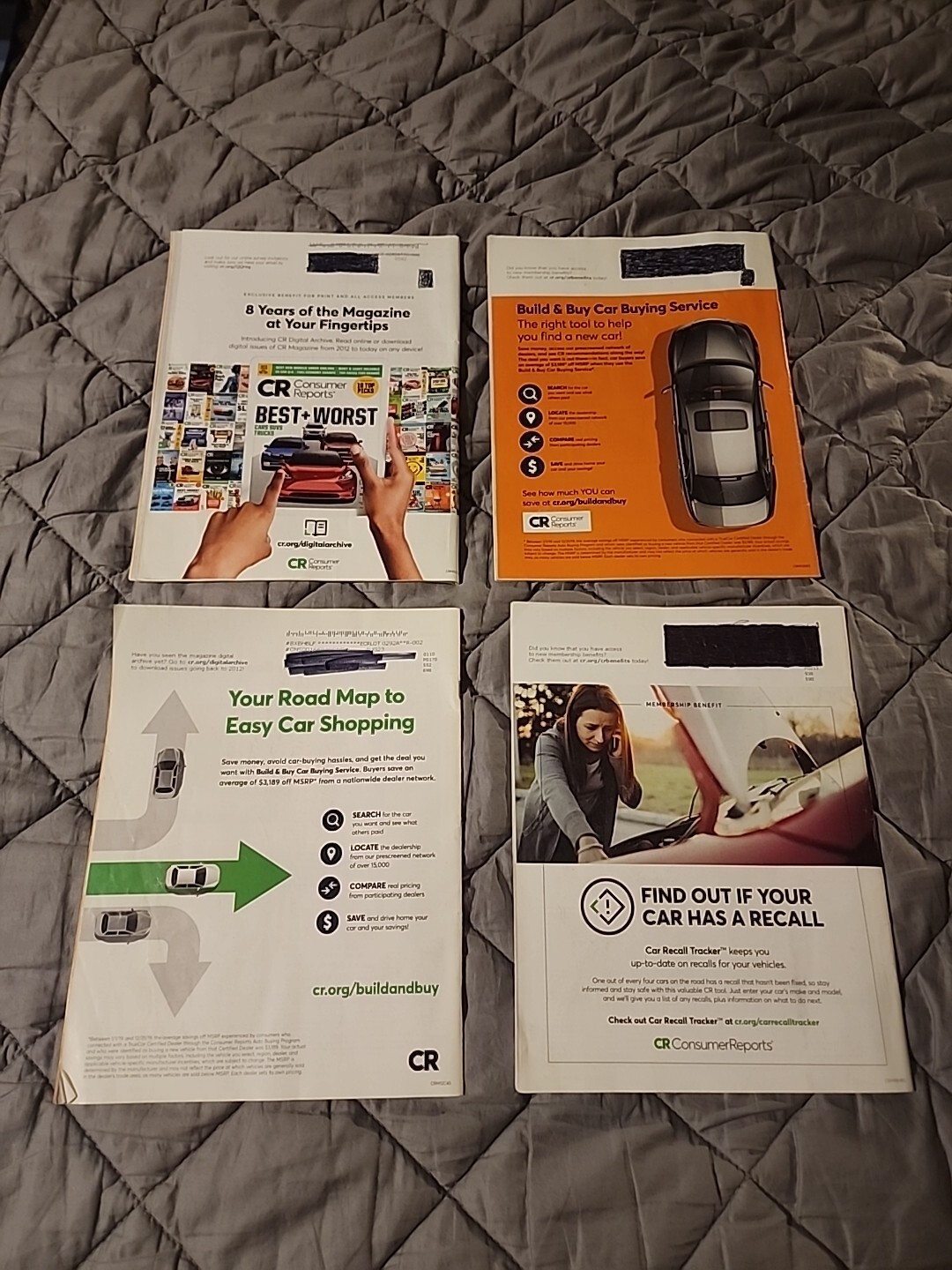 Consumer Reports Magazines- Lot Of 4 – Dec 20, May 20, Feb 21, Aug 18
