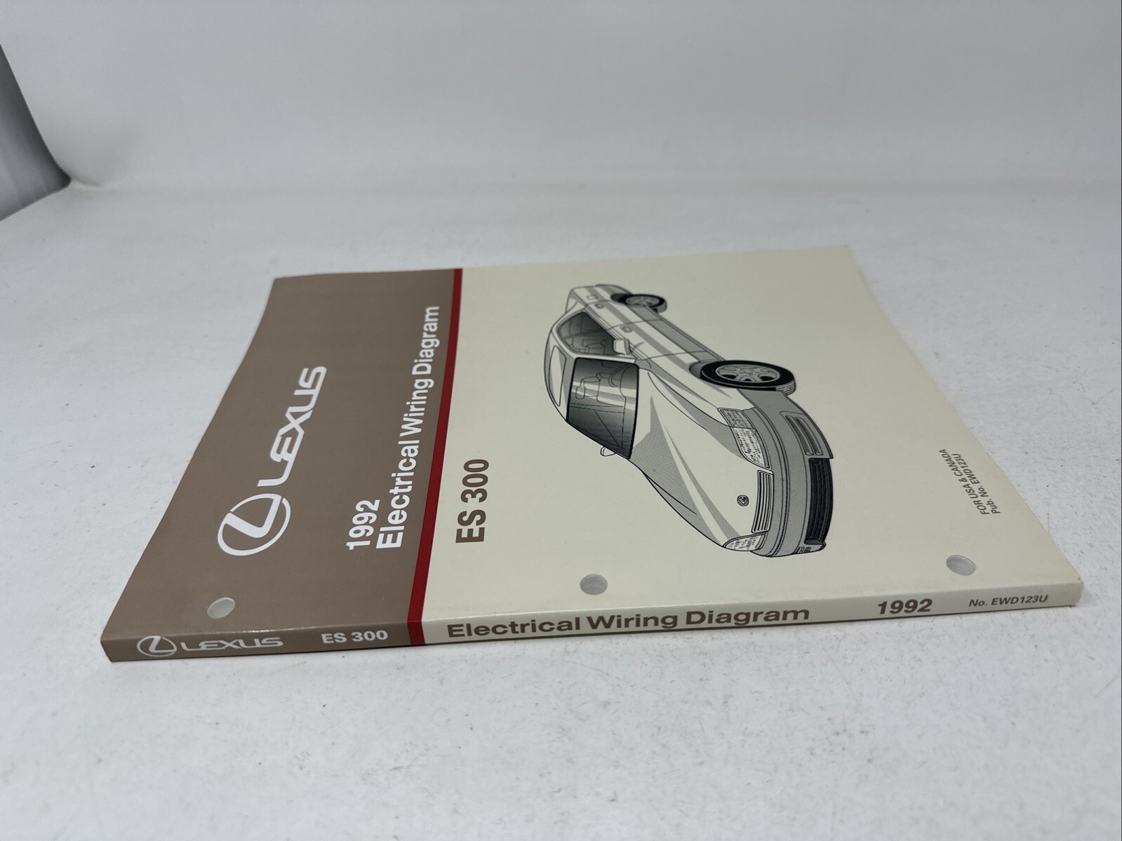 Lexus 1992 Electrical Wiring Diagram ES 300 (Paperback, Pub. No. EWD123U, 1991)