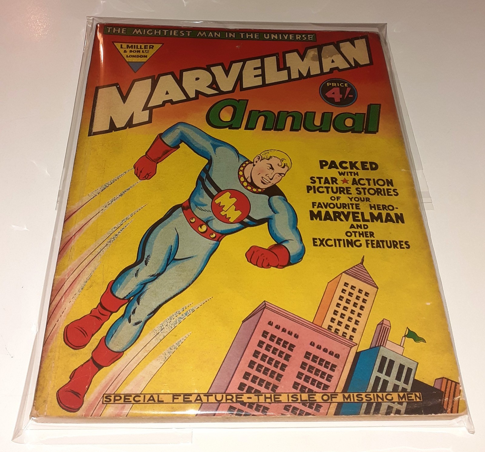 MARVELMAN ANNUAL no.1 L Miller UK 1954 scarce MICK ANGLO Miracleman Alan Moore