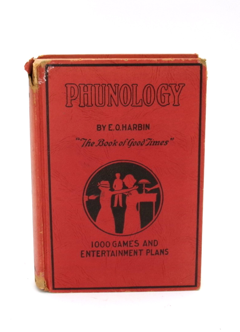 Vintage 1953 Phunology E O Harbin 1000 Games Entertainment Plans HC Book