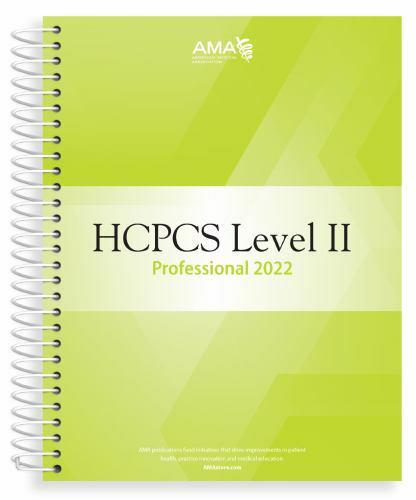 HCPCS 2022 Level II Professional Edition by American Medical Association (2021,