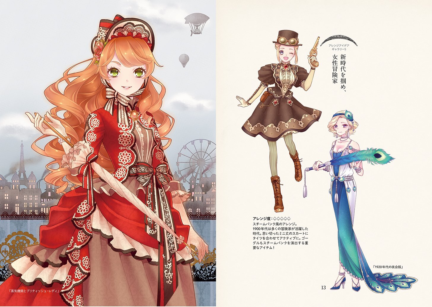 How to draw Beautiful dress picture book Japanese From Japan