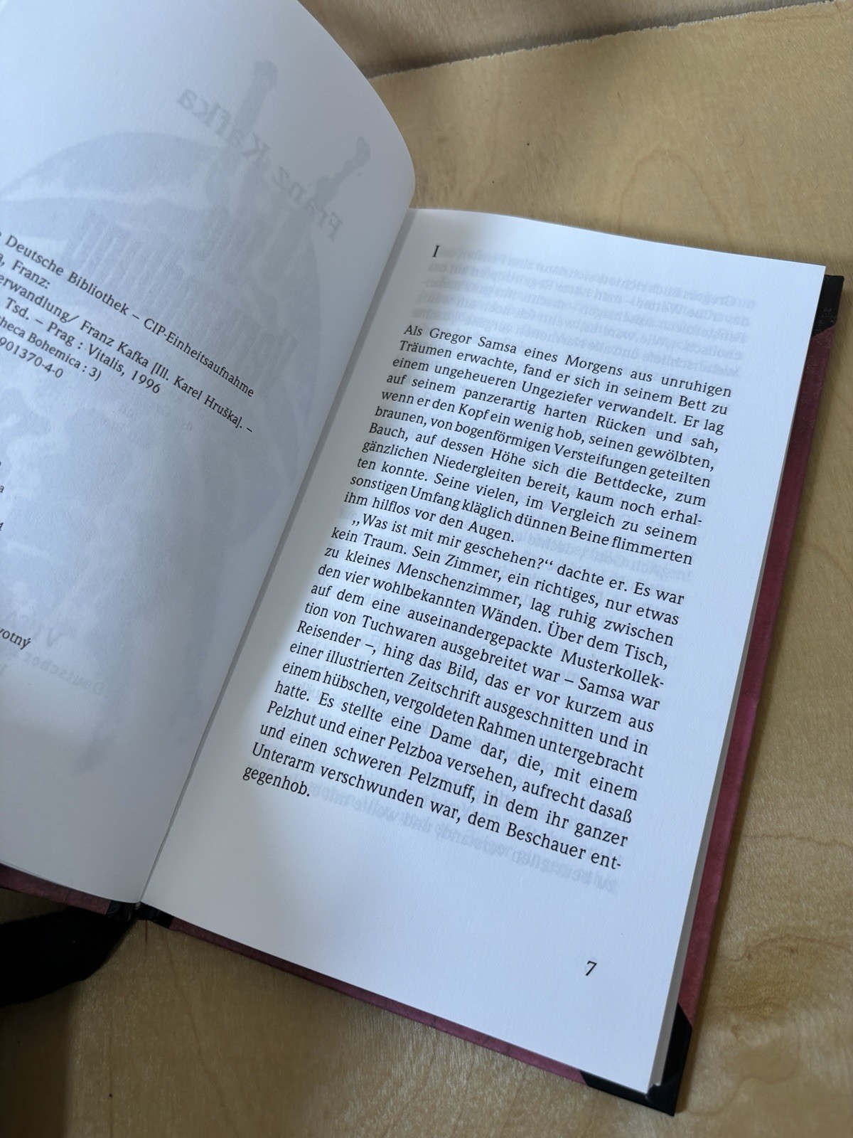 Franz Kafka Die Verwandlung – Vitalis Edition 1996 80-901370-4-0 (in German)