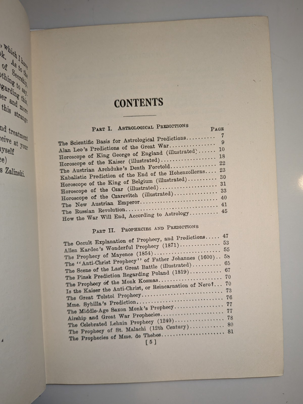 Noted Prophecies by Countess Zalinski – 1918, Advanced Thought -Occult 1st -RARE
