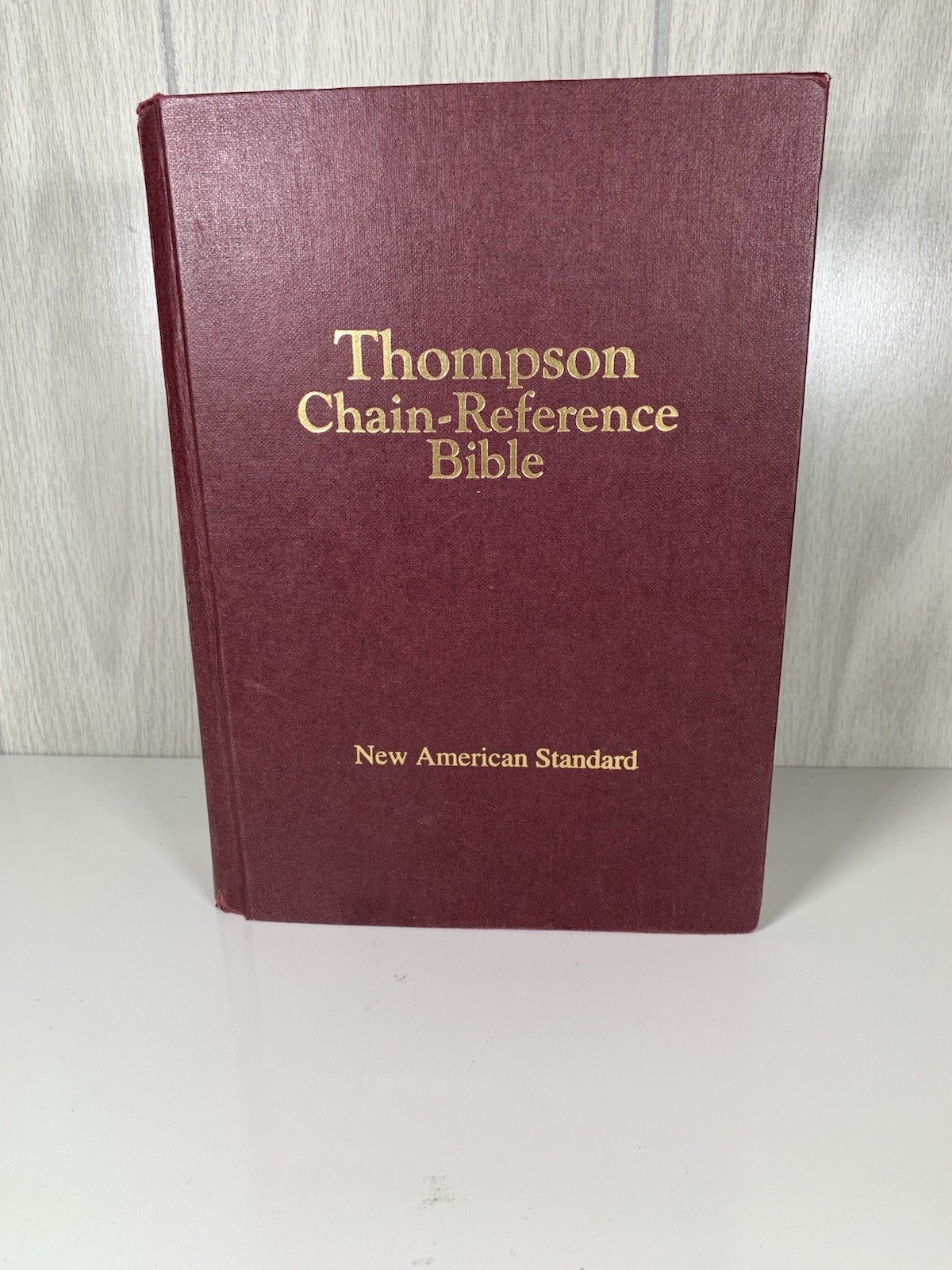 Thompson Chain-Reference Bible Burgundy Hardcover 1993 Red Letter NAS