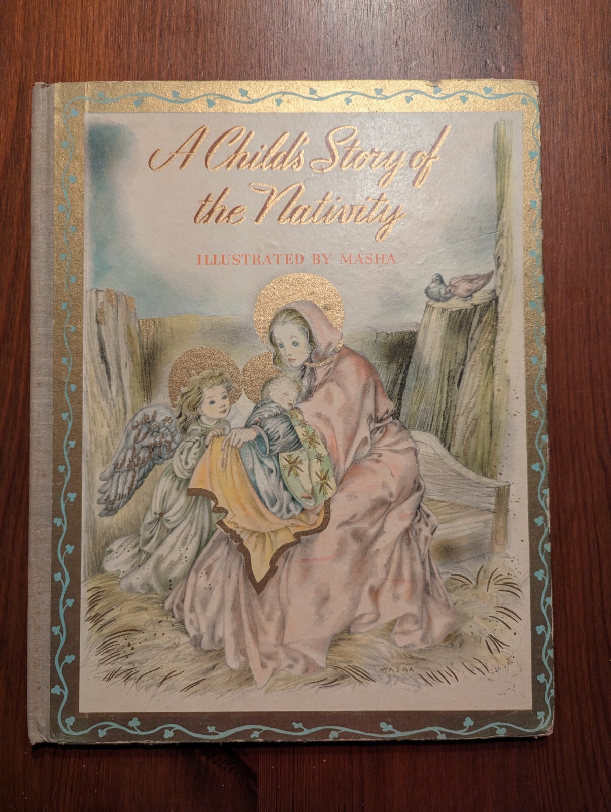 A Child’s Story of the Nativity, Masha, 1943, Hardback, Random House, 12.25″