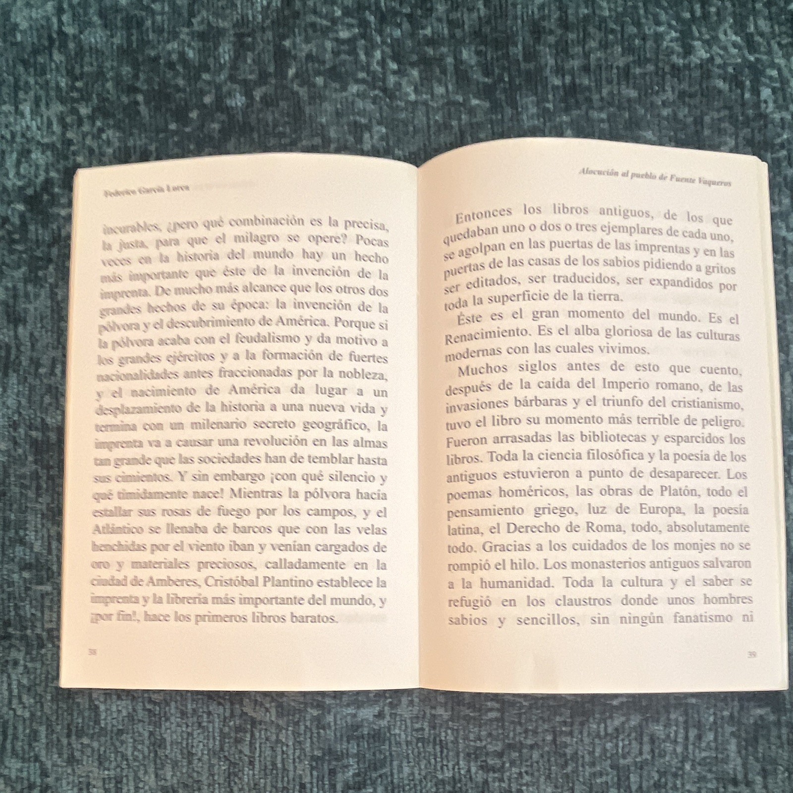 Federico García Lorca Mi Pueblo 2006 Paperback Spanish Mini Letras Ser 64p