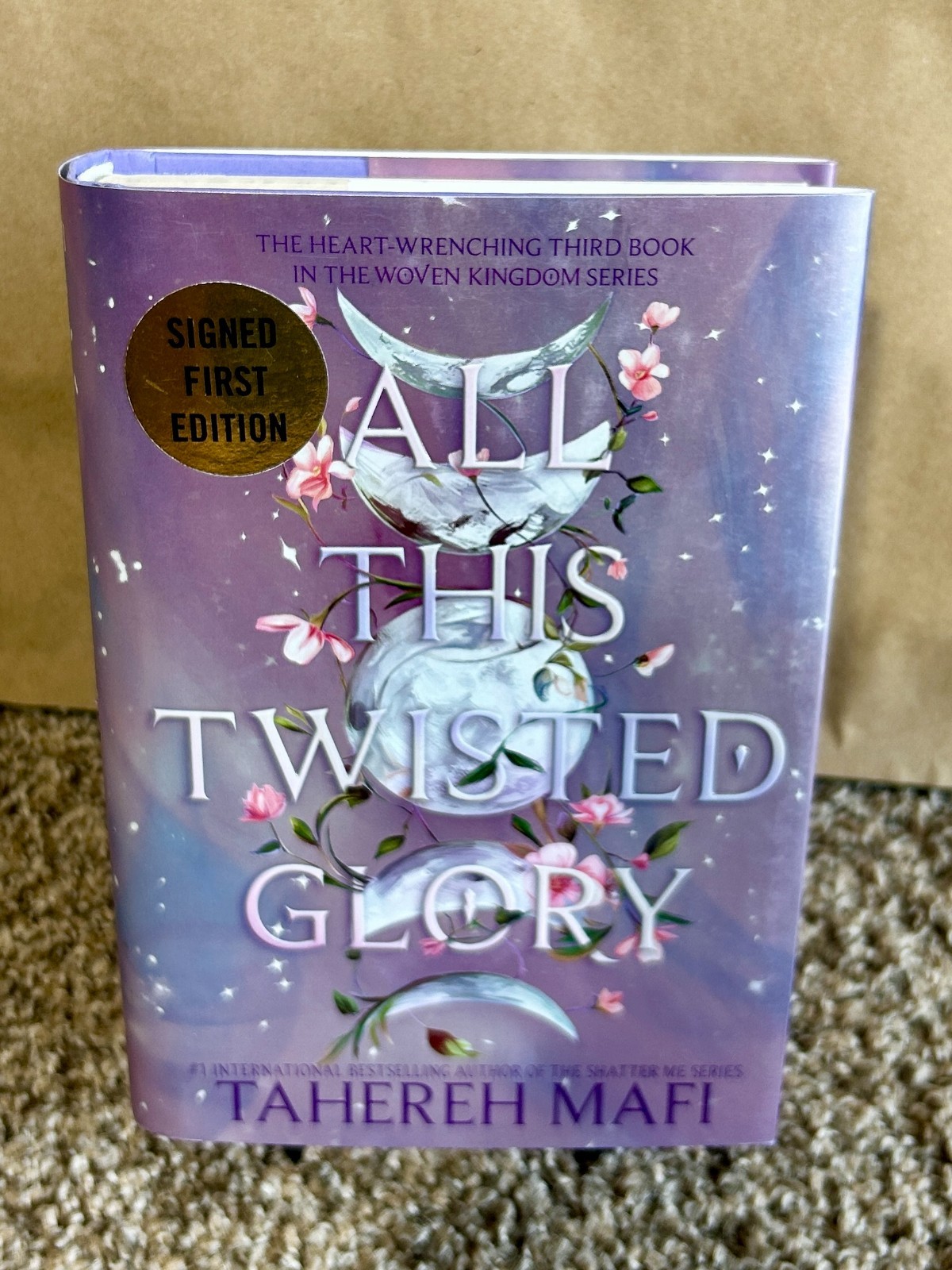 All This Twisted Glory by Tahereh Mafi Woven Kingdom NEW HC w/DJ 1st/1st SIGNED