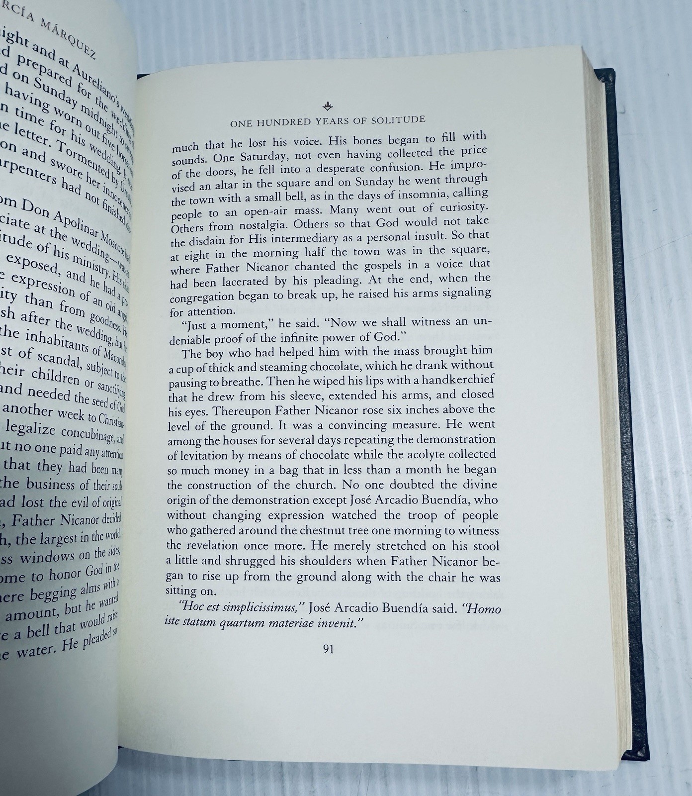 One Hundred Years Solitude Gabriel Garcia Marquez Franklin Library 1981 Leather