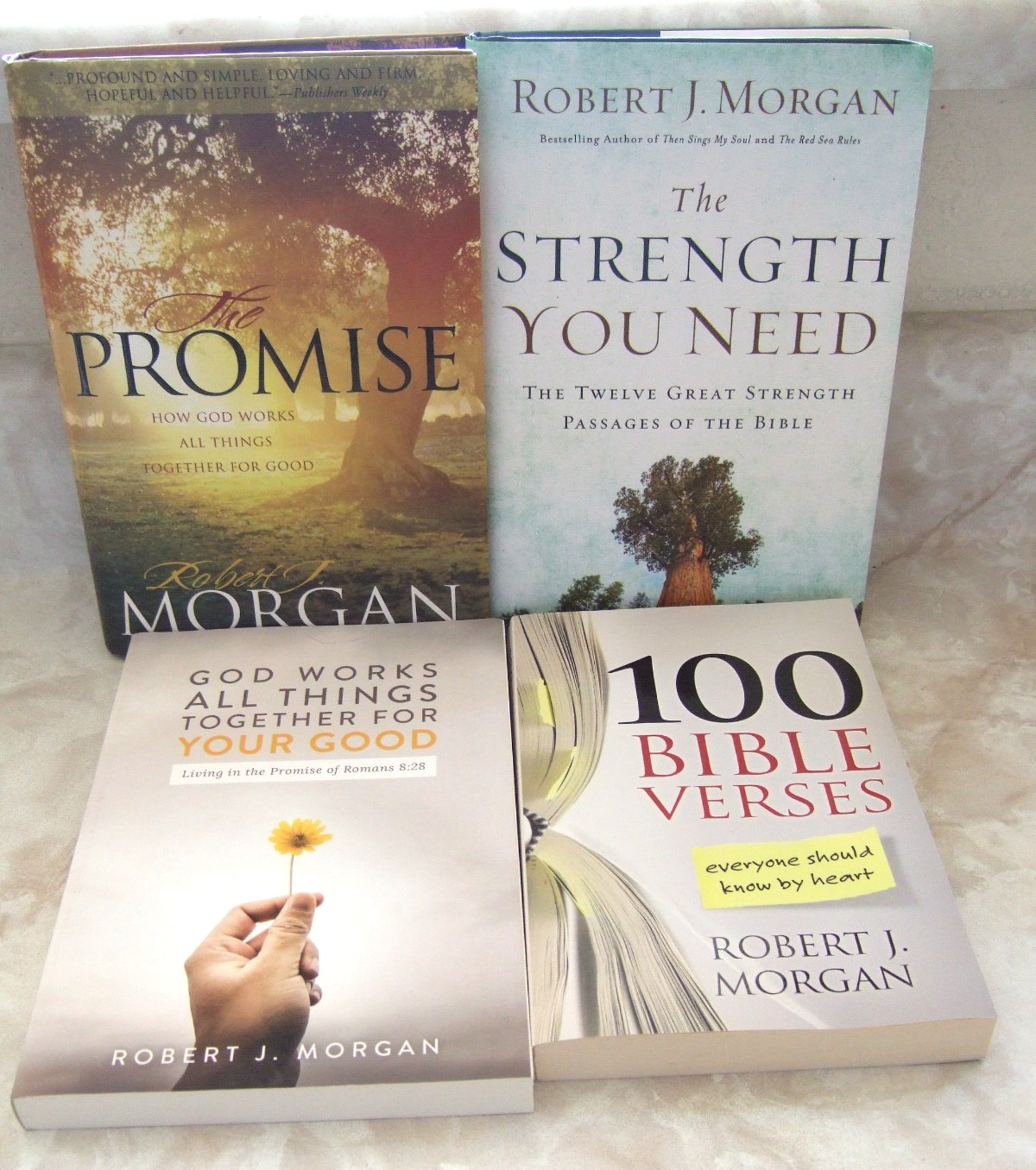 HTF LOT OF 4 RELIGIOUS BIBLICAL BOOKS by Robert J. Morgan Excellent
