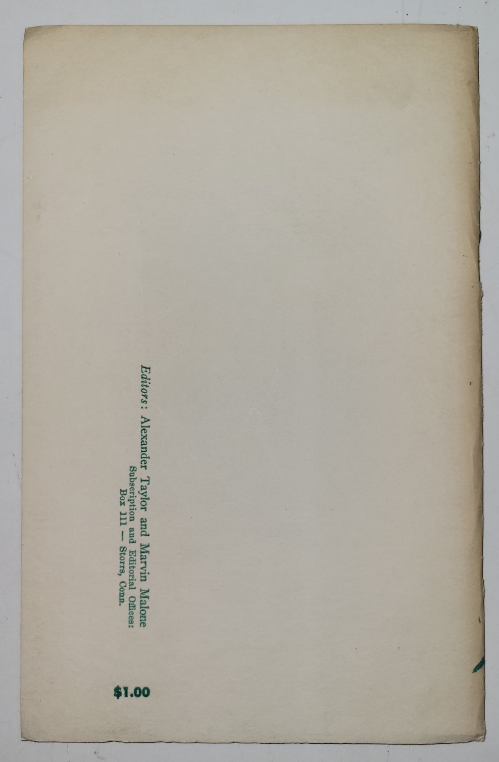 Wormwood Review 8 1962 Bukowski For Jane 1st Russell Edson Signed Moffitt