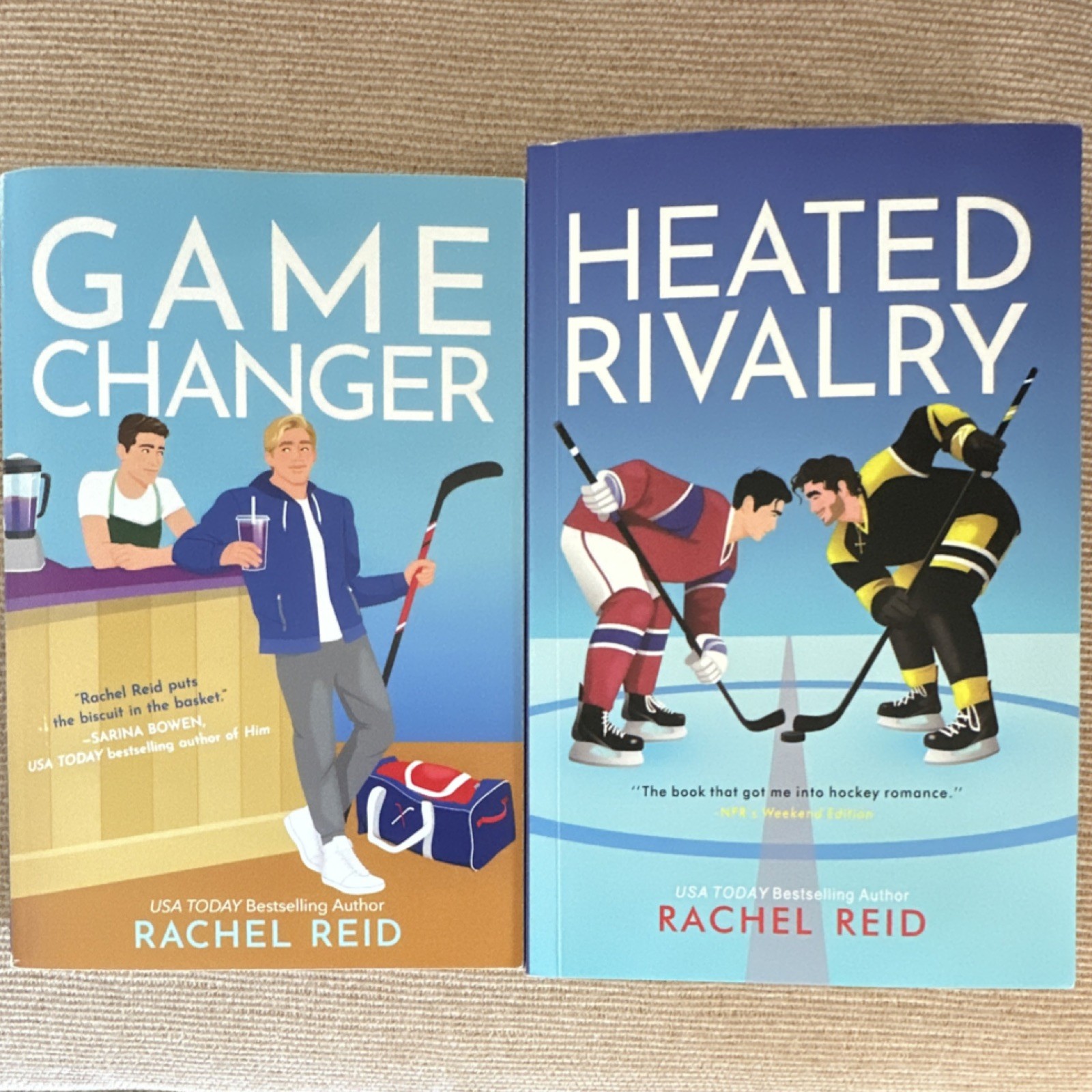 Game Changer & Heated Rivalry Paperback by Rachel Reid